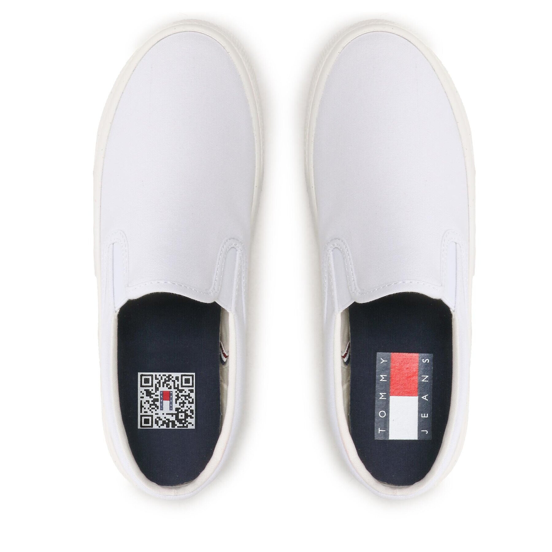 Tommy Jeans Гуменки Slip On Wmn EN0EN02088 Бял - Pepit.bg