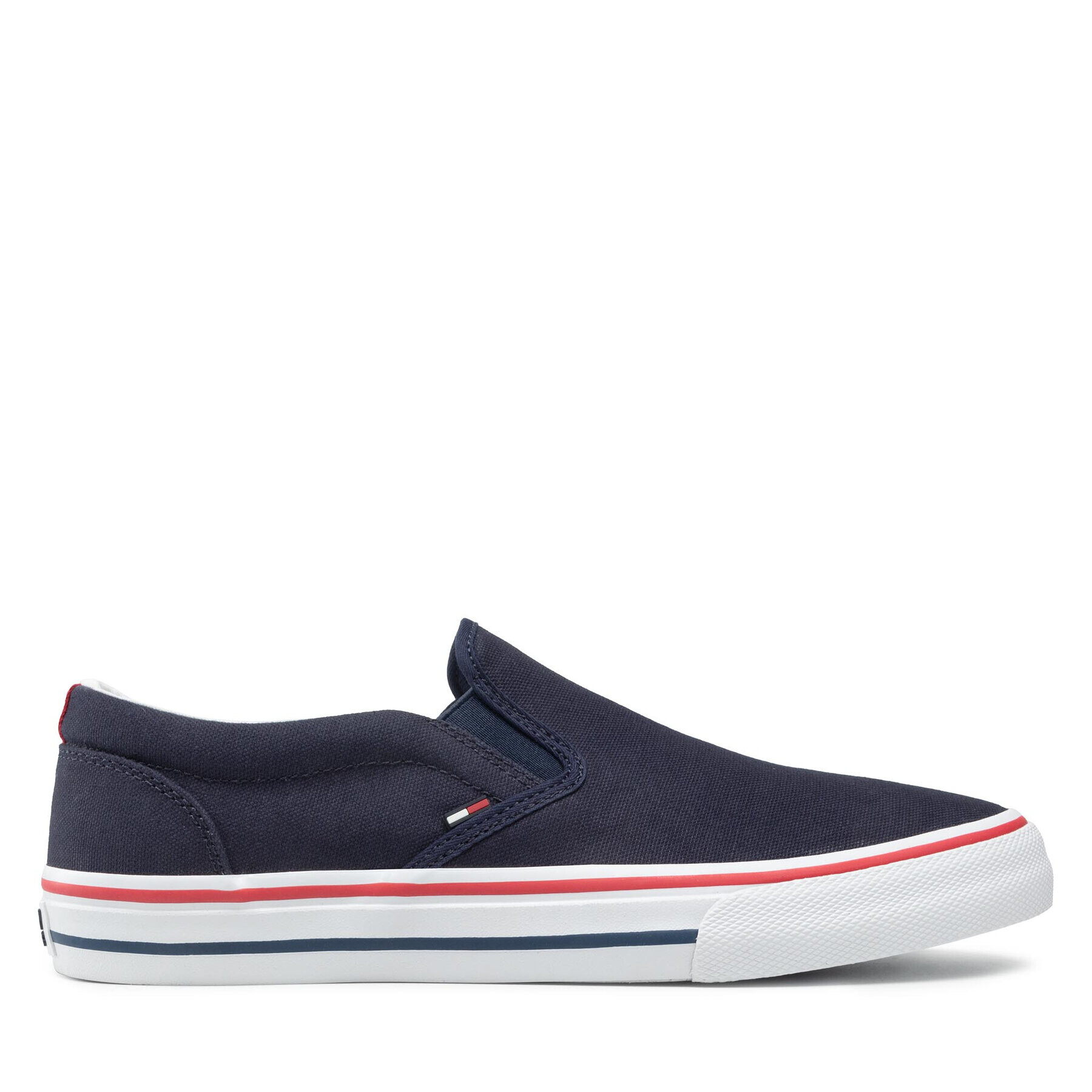 Tommy Jeans Гуменки Textile Slip On EM0EM00002 Тъмносин - Pepit.bg