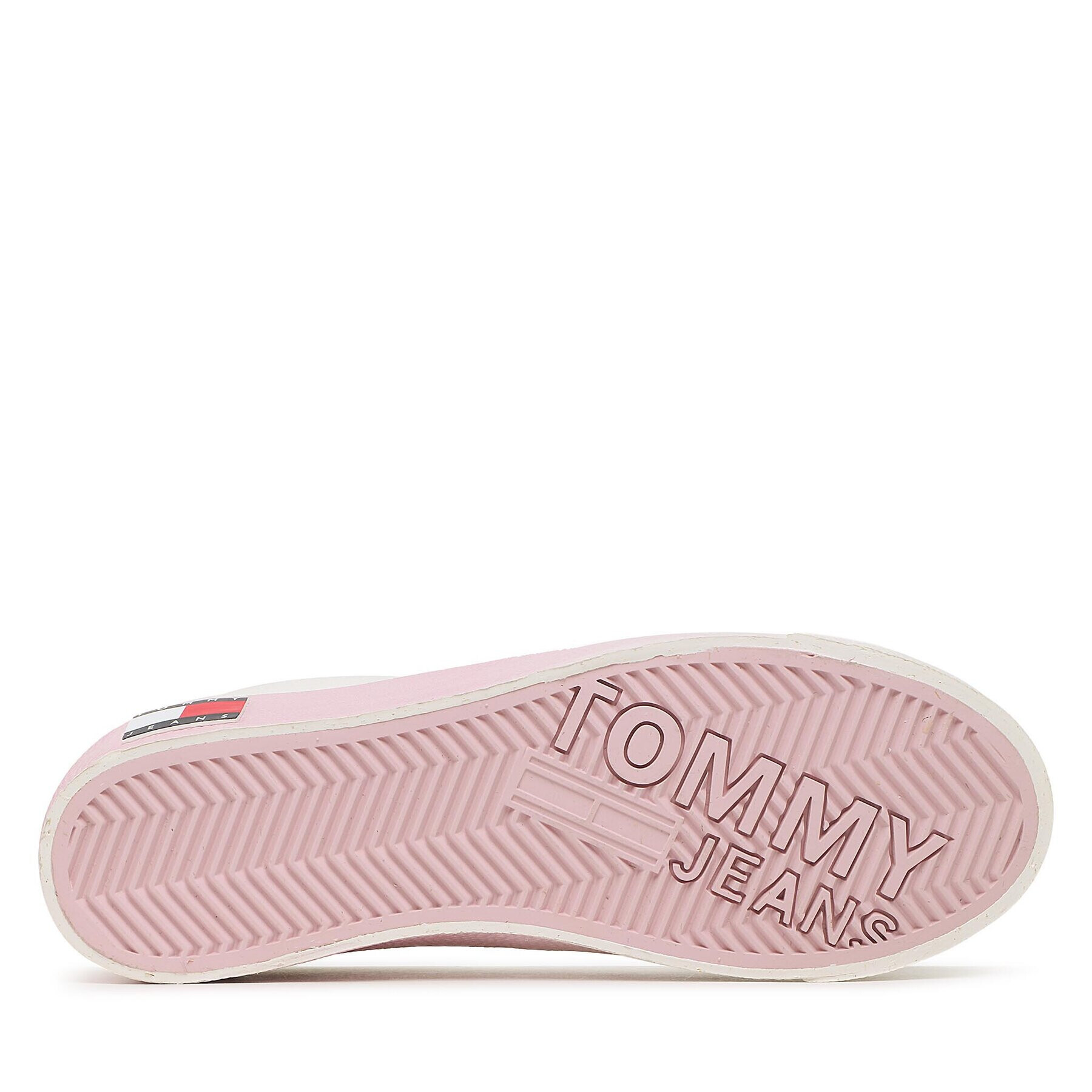 Tommy Jeans Гуменки Vulc Flatform Canvas EN0EN02096 Бял - Pepit.bg