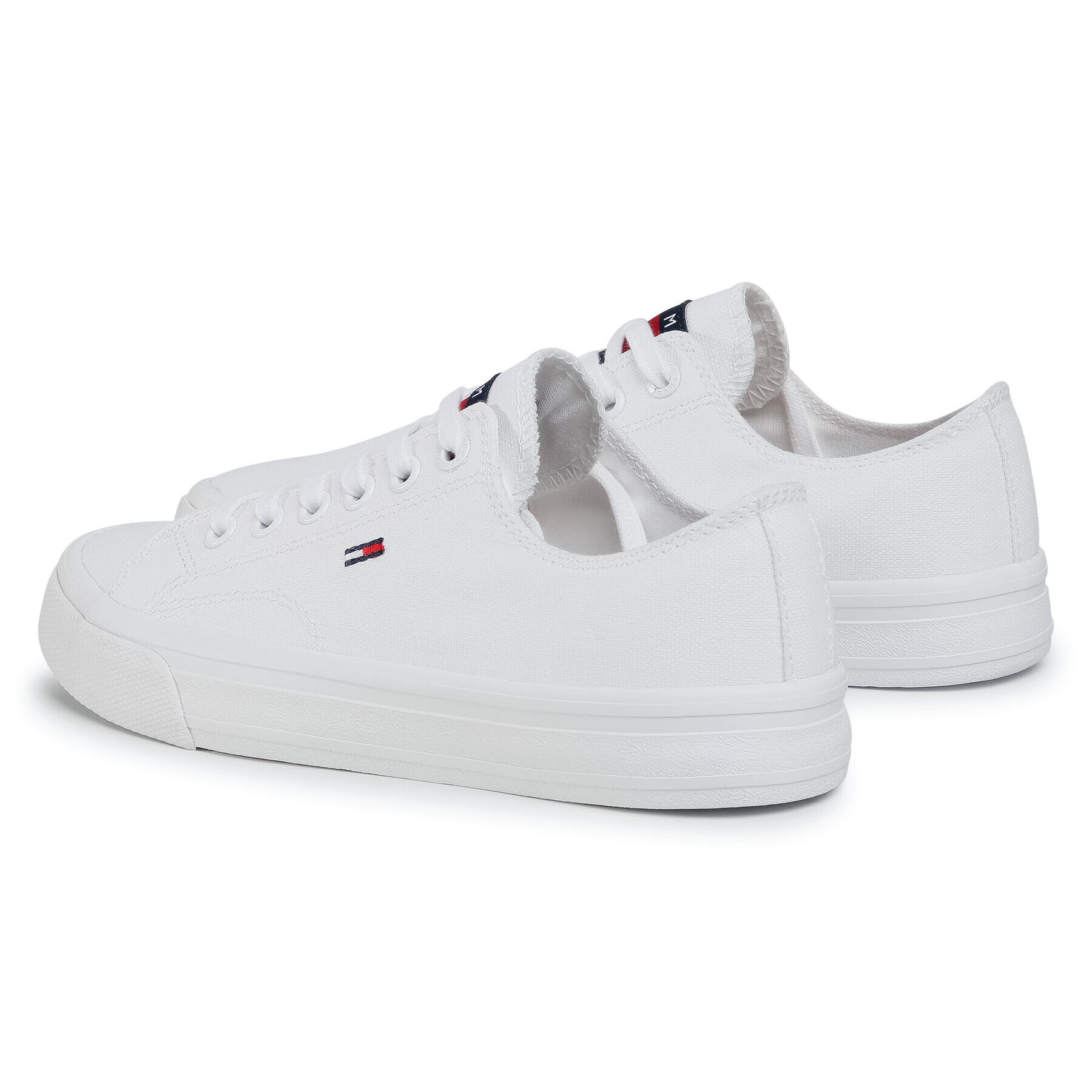 Tommy Jeans Гуменки Wmns Long Lace Up Vulc EN0EN00940 Бял - Pepit.bg