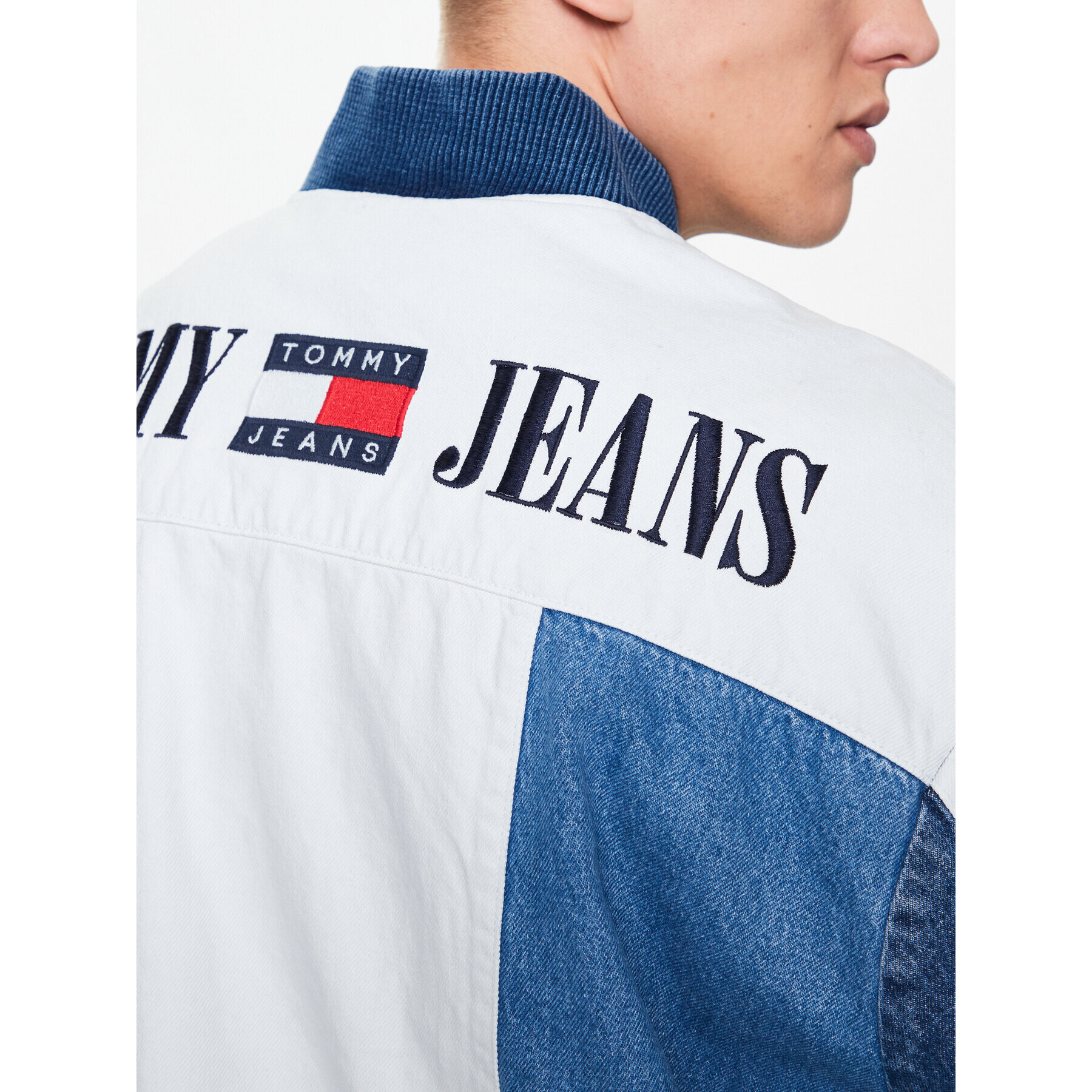 Tommy Jeans Яке бомбър DM0DM16179 Син Relaxed Fit - Pepit.bg