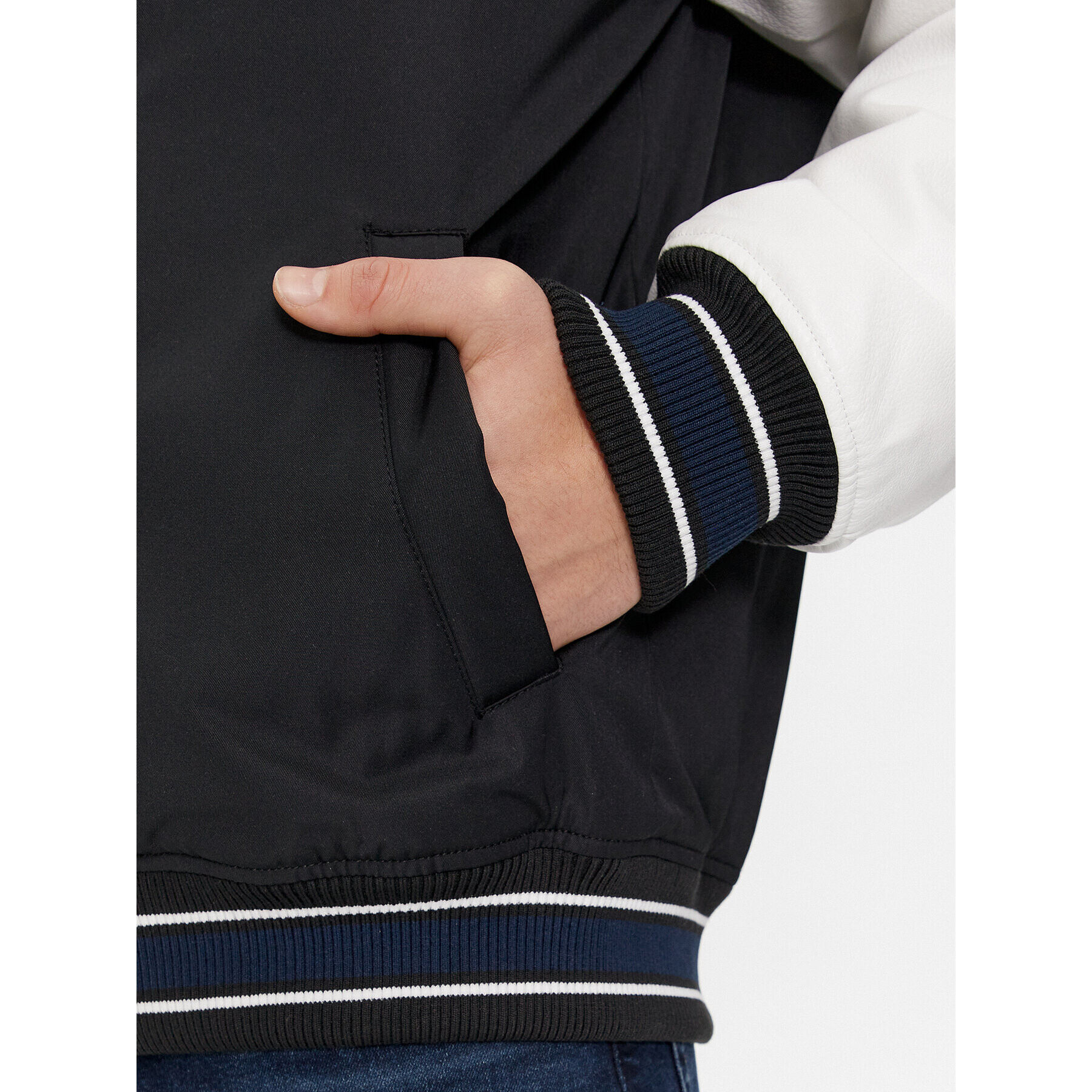 Tommy Jeans Яке бомбър Letterman DM0DM17880 Черен Regular Fit - Pepit.bg