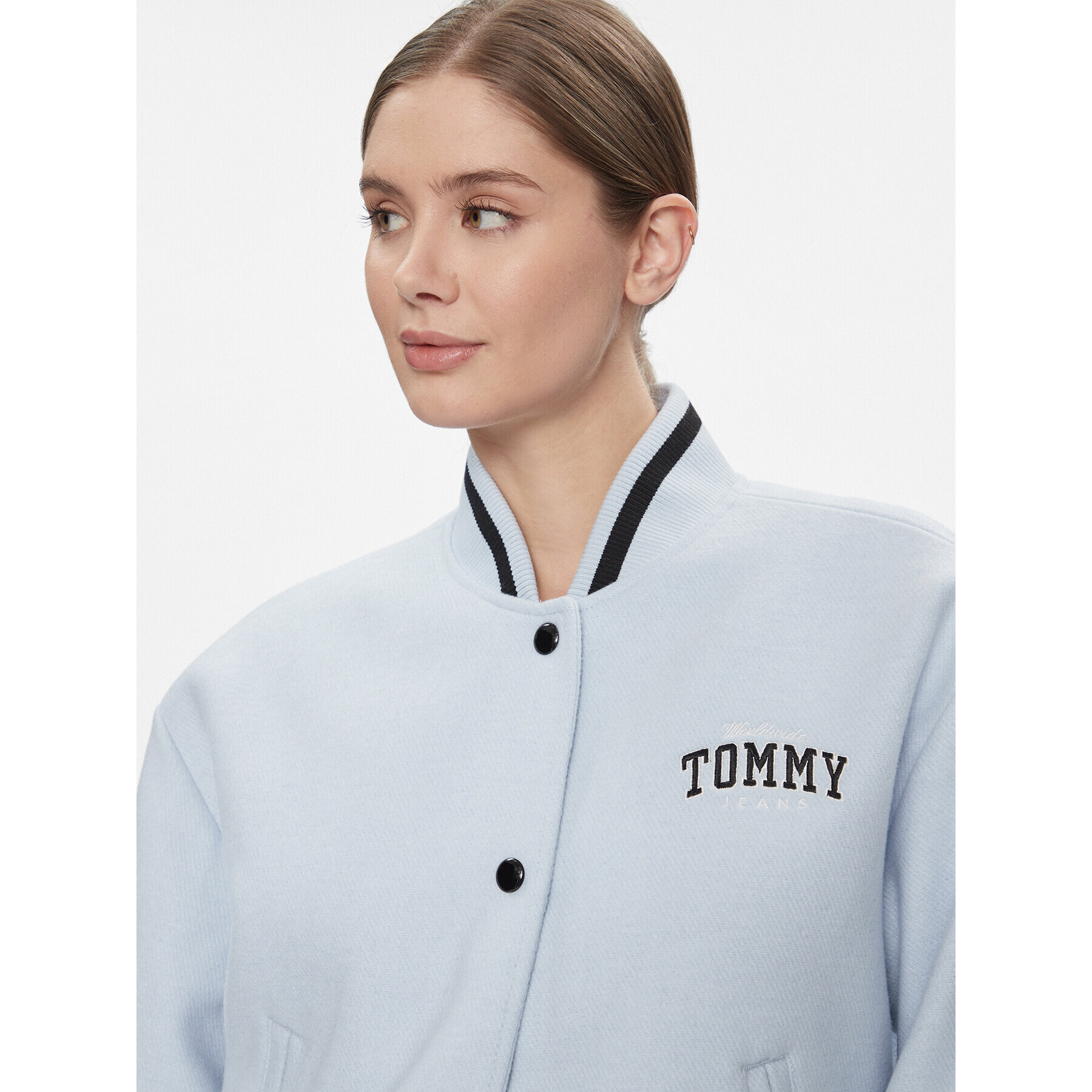 Tommy Jeans Яке бомбър Varsity DW0DW17236 Син Relaxed Fit - Pepit.bg