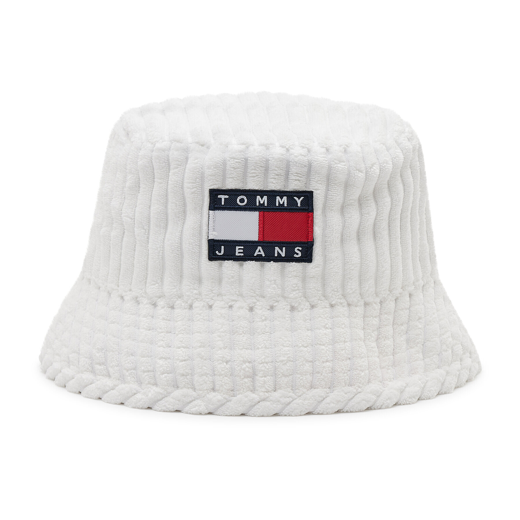 Tommy Jeans Капела Heritage Bucket AW0AW12425 Бял - Pepit.bg