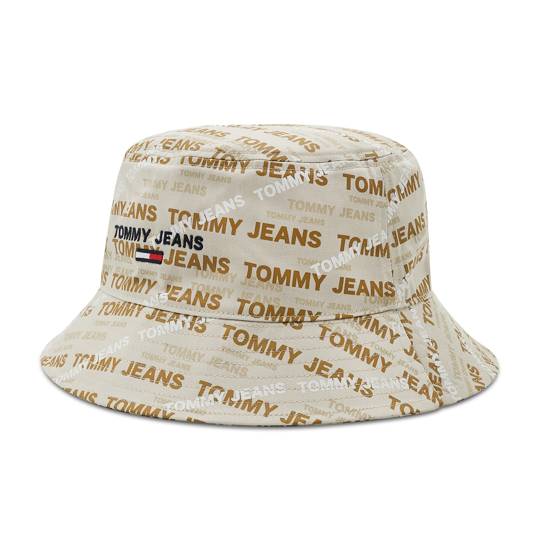 Tommy Jeans Капела Tjm Sport Bucket Printed AM0AM09515 Бежов - Pepit.bg