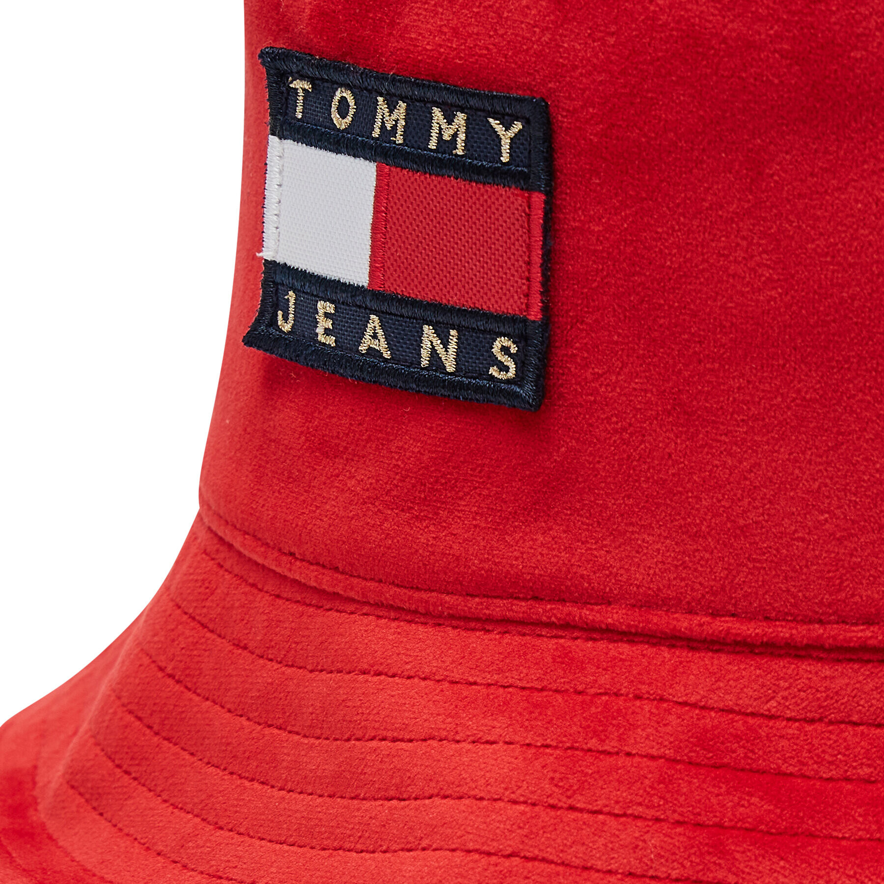 Tommy Jeans Капела Tjw Heritage Velvet Bucket AW0AW11096 Червен - Pepit.bg