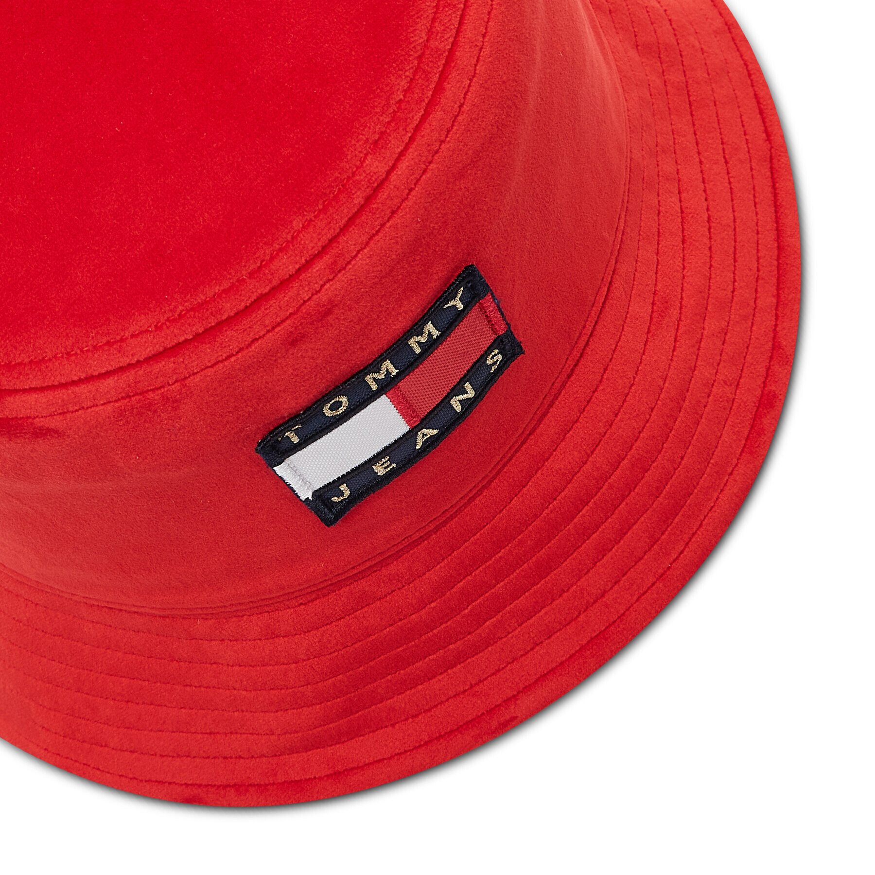 Tommy Jeans Капела Tjw Heritage Velvet Bucket AW0AW11096 Червен - Pepit.bg