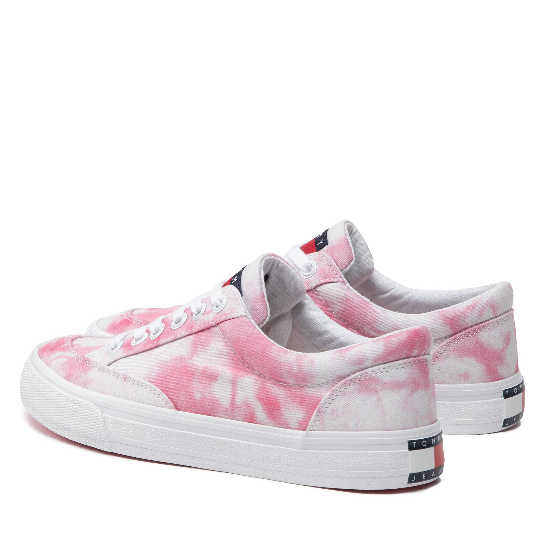 Tommy Jeans Кецове Bloom Print Low Cut EN0EN01872 Бял - Pepit.bg