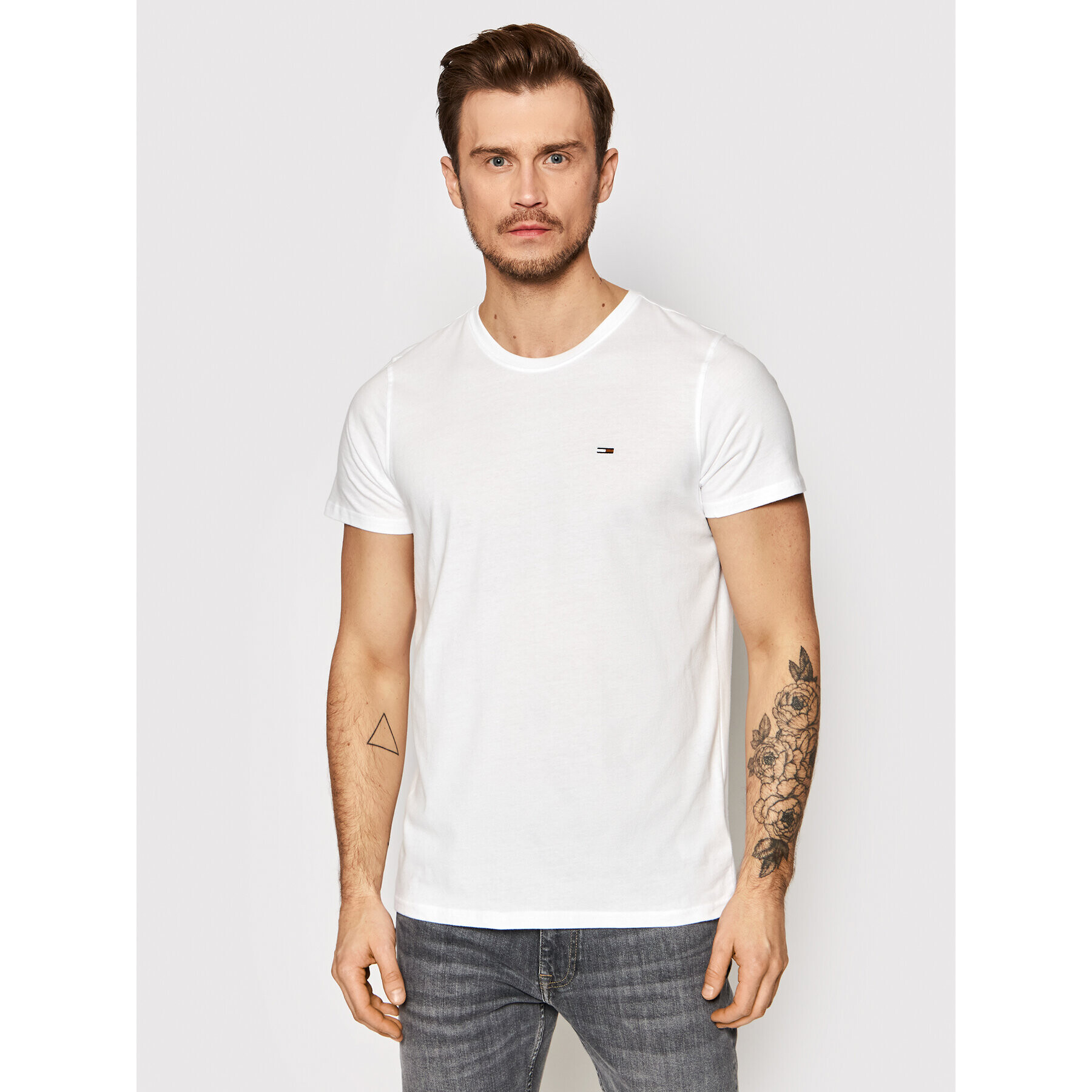 Tommy Jeans Комплект 2 тишъртки DM0DM12466 Бял Regular Fit - Pepit.bg