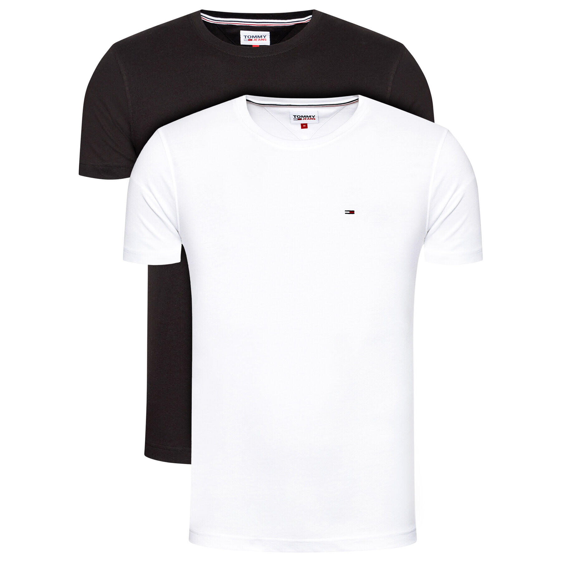 Tommy Jeans Комплект 2 тишъртки Tjm 2 Pack Cneck Tee DM0DM10705 Цветен Slim Fit - Pepit.bg