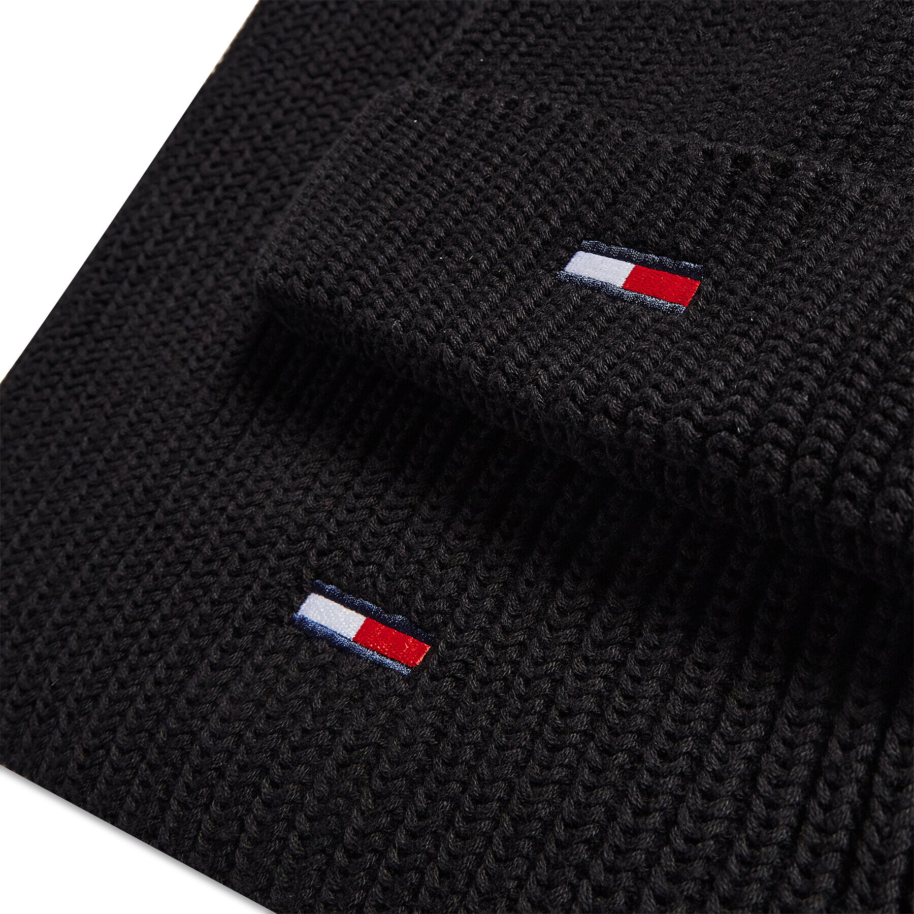 Tommy Jeans Комплект шал и шапка TJM Scarf And Beanie Gp AM0AM08344 Черен - Pepit.bg