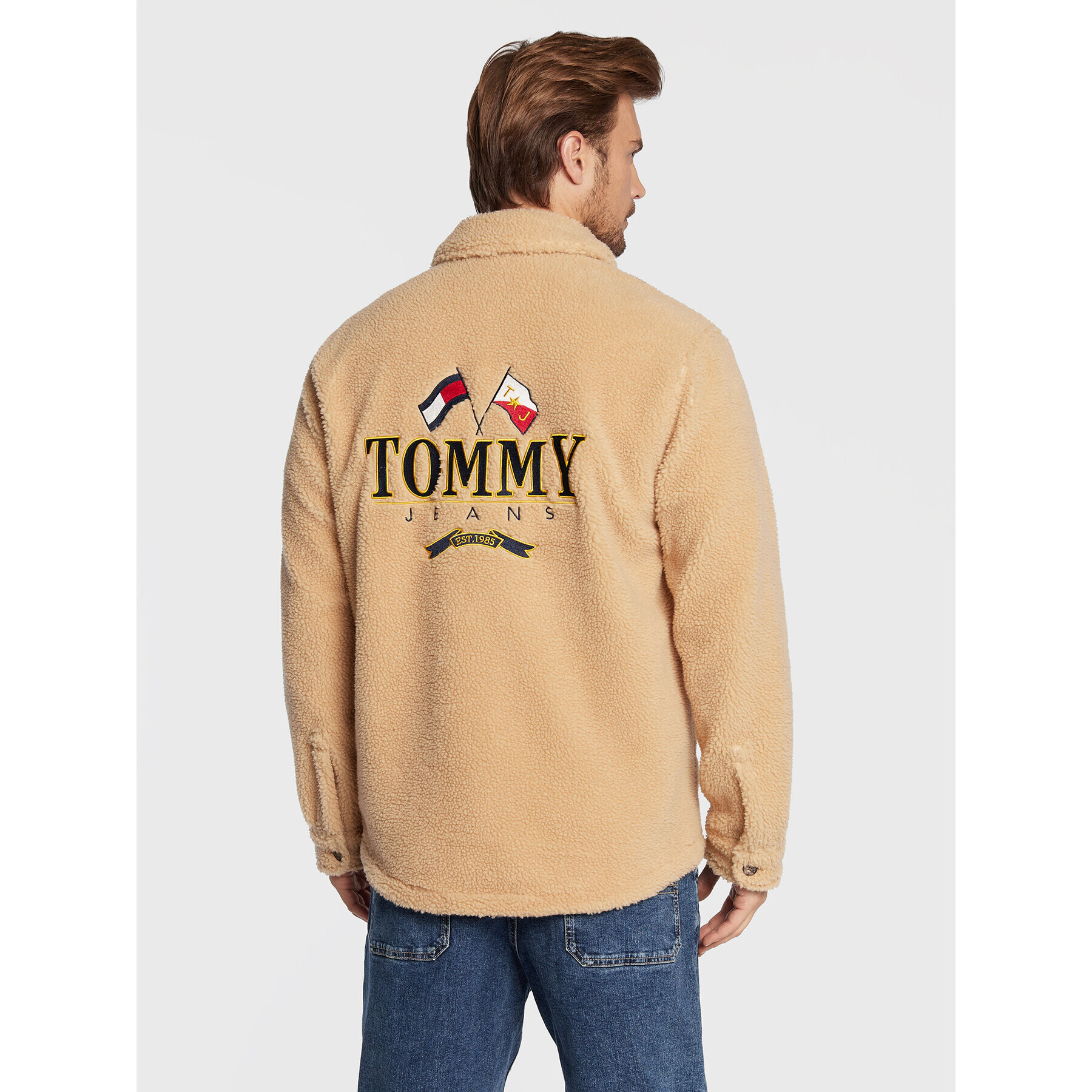 Tommy Jeans Кожух Modern DM0DM15133 Бежов Regular Fit - Pepit.bg