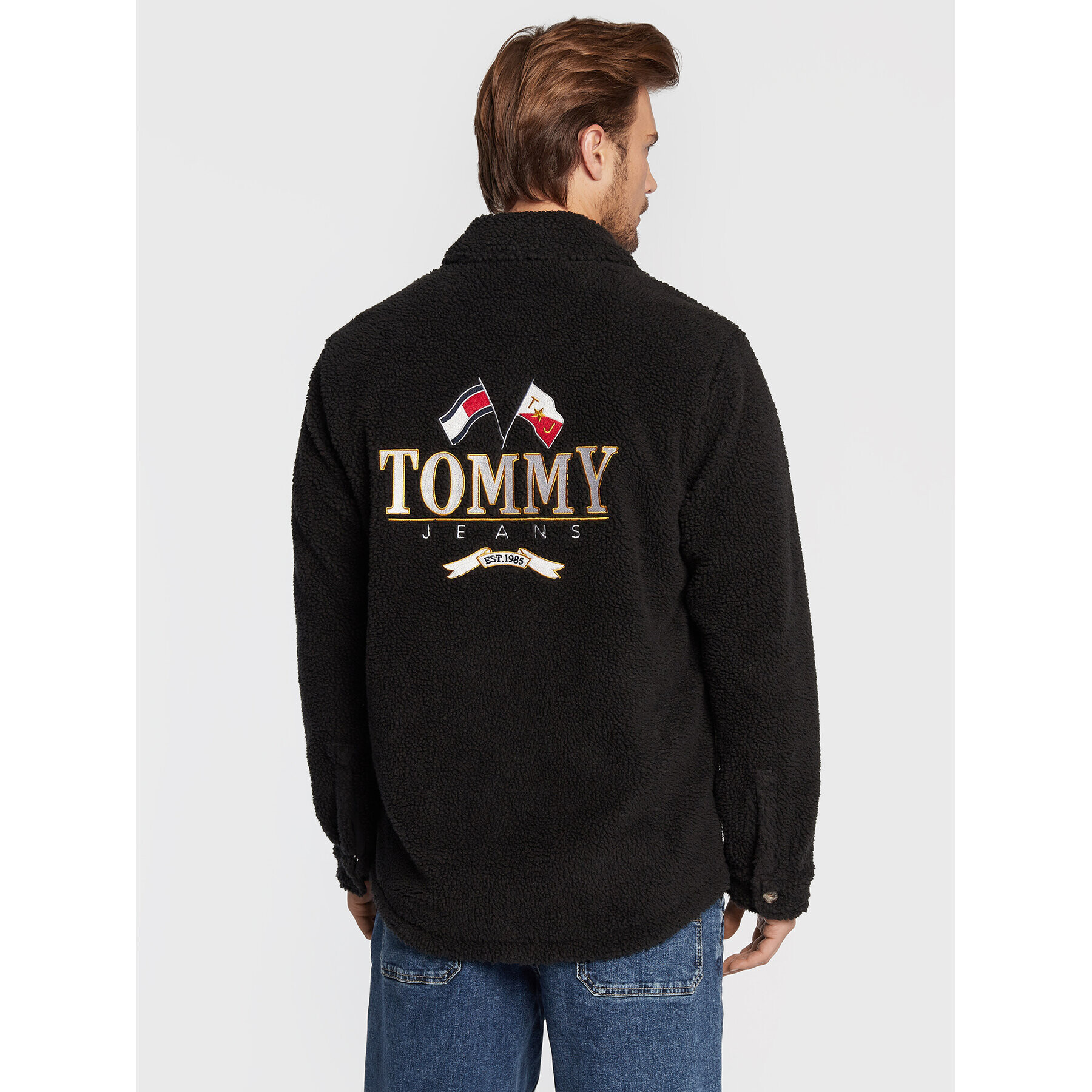 Tommy Jeans Кожух Modern DM0DM15133 Черен Regular Fit - Pepit.bg