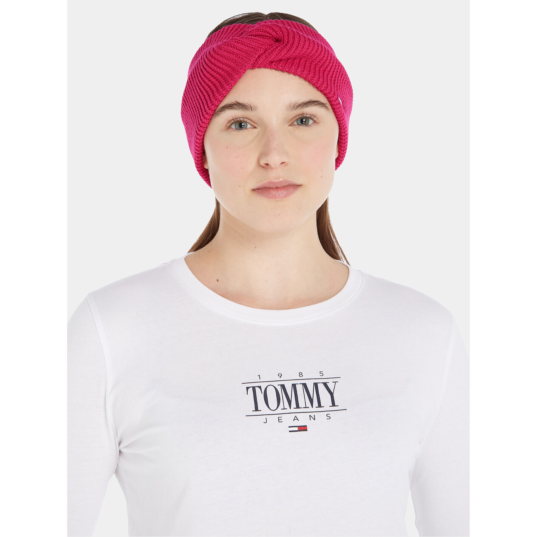 Tommy Jeans Лента за глава Tjw Flag Headband AW0AW15475 Розов - Pepit.bg