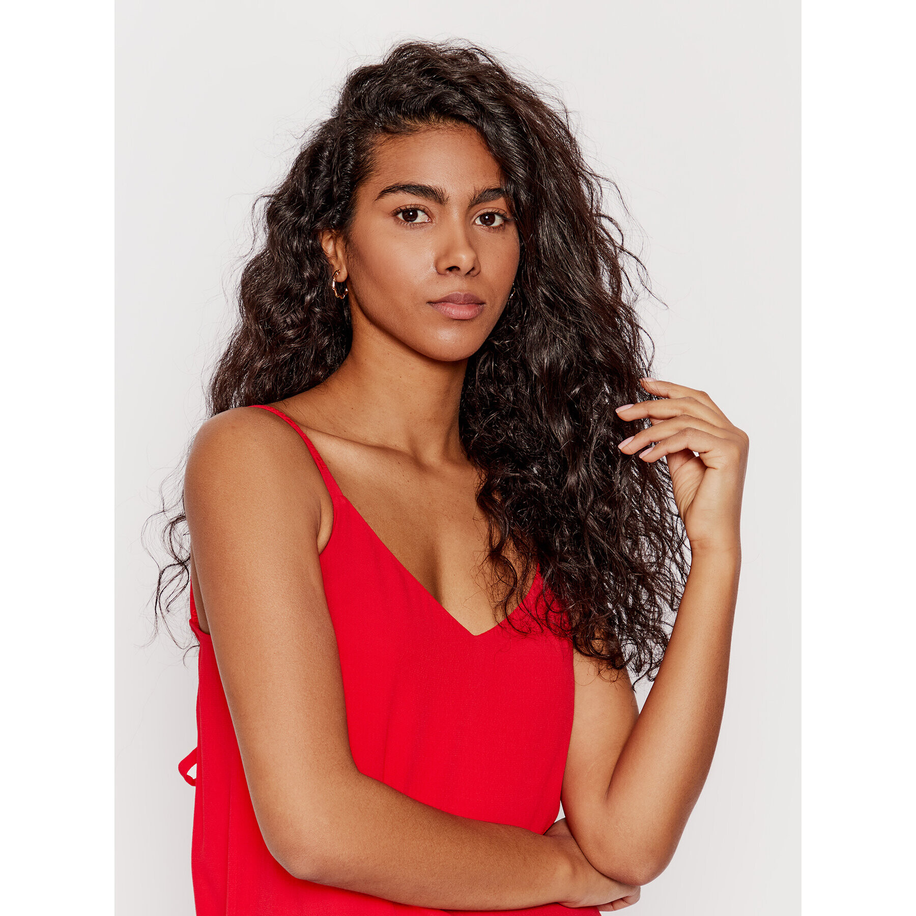 Tommy Jeans Лятна рокля Essential DW0DW12858 Червен Regular Fit - Pepit.bg