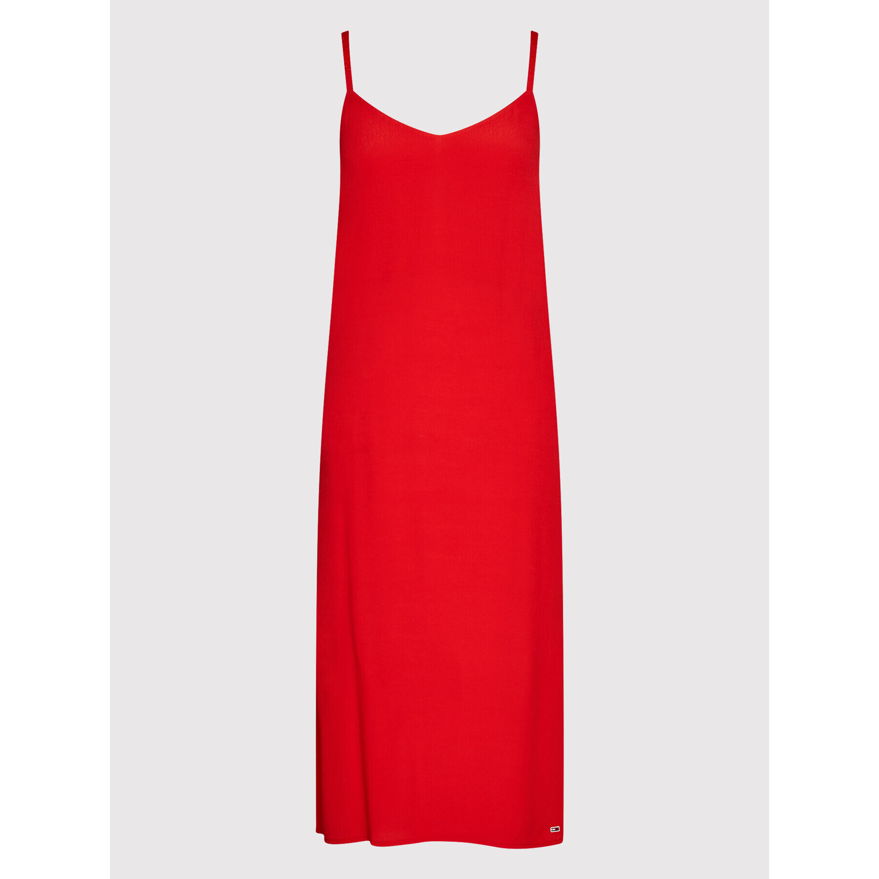 Tommy Jeans Лятна рокля Essential DW0DW12858 Червен Regular Fit - Pepit.bg
