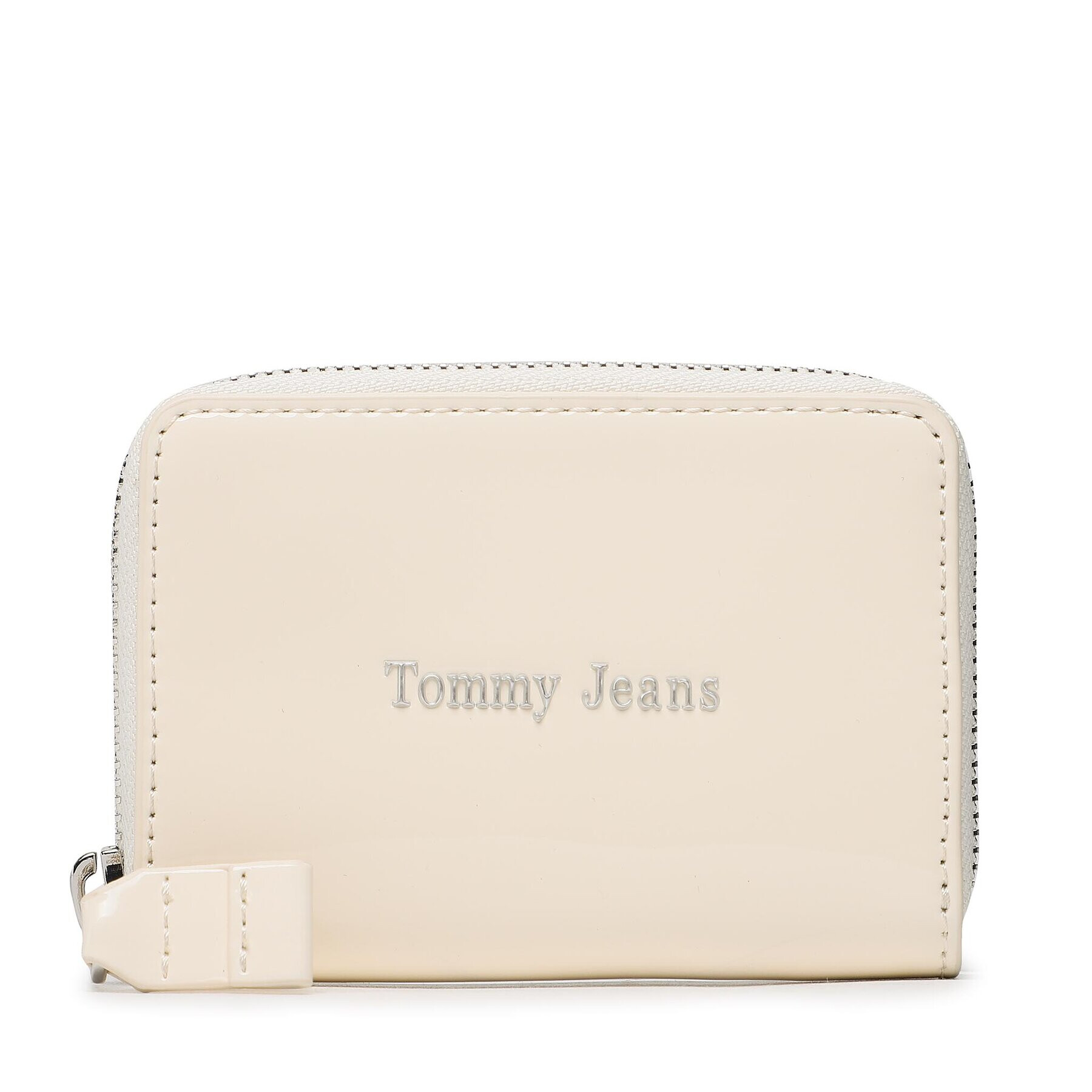 Tommy Jeans Малък дамски портфейл Tjw Must Small Za Patent Екрю - Pepit.bg