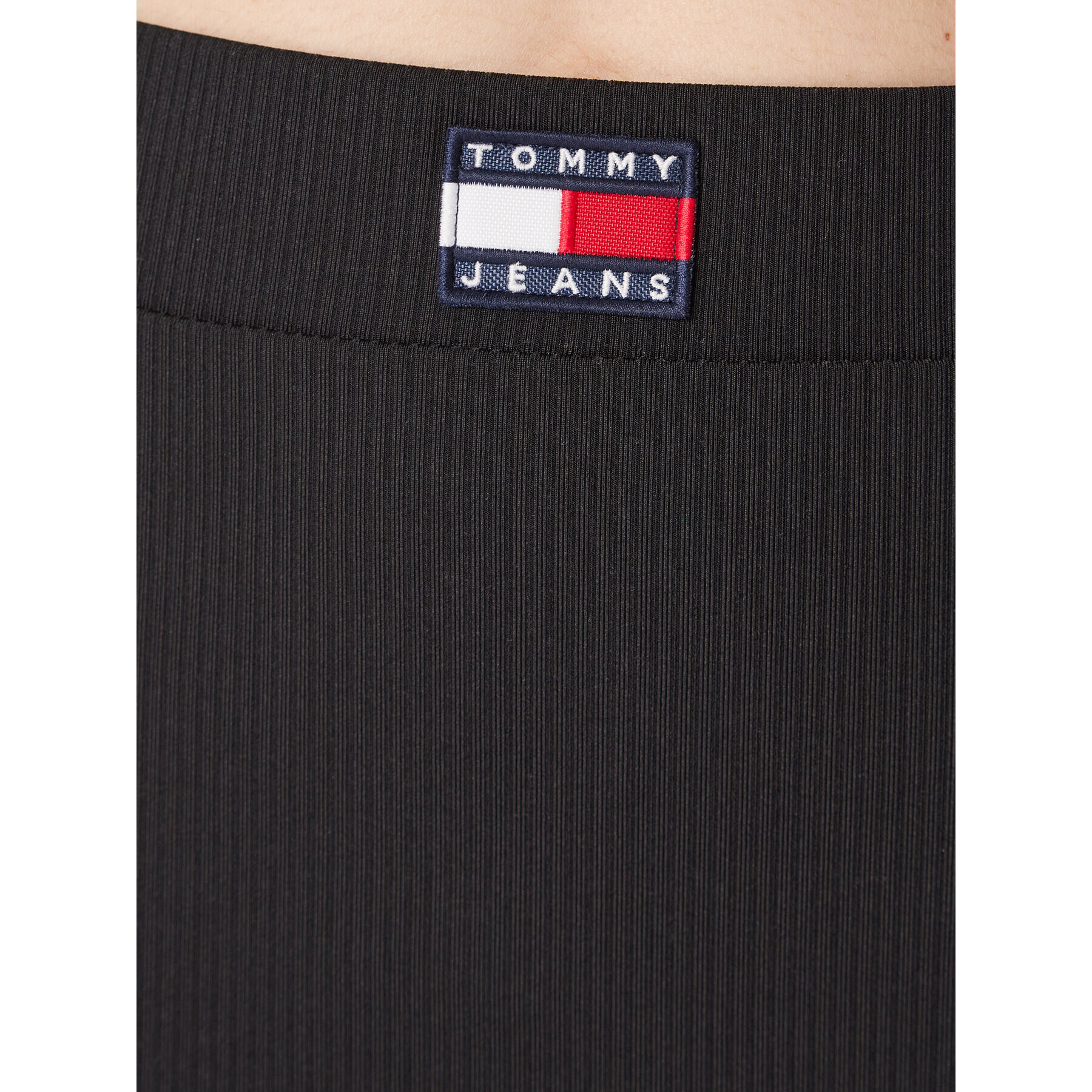 Tommy Jeans Мини пола Badge DW0DW14972 Черен Slim Fit - Pepit.bg