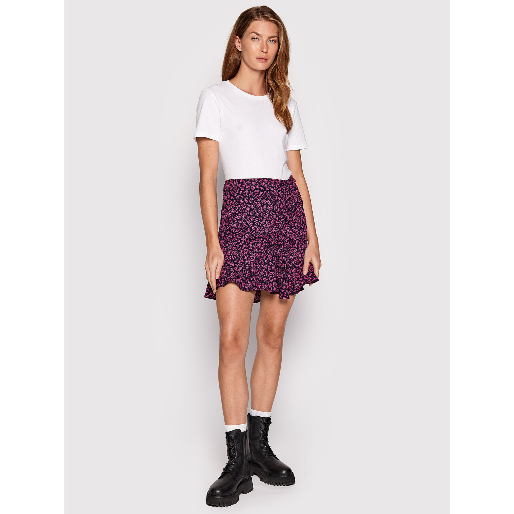 Tommy Jeans Мини пола DW0DW13705 Тъмносин Regular Fit - Pepit.bg