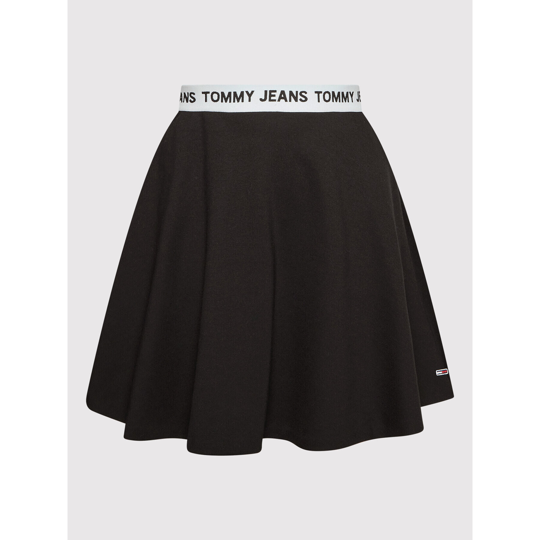 Tommy Jeans Мини пола Logo DW0DW12968 Черен Slim Fit - Pepit.bg