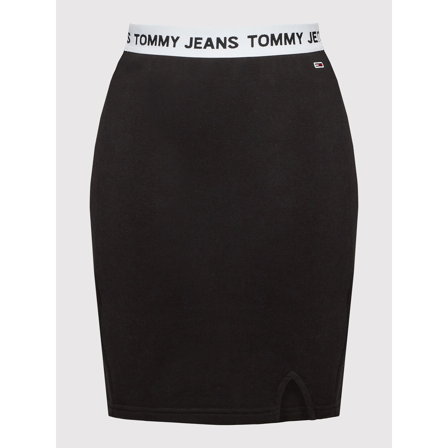 Tommy Jeans Мини пола Logo Waistband DW0DW13706 Черен Slim Fit - Pepit.bg