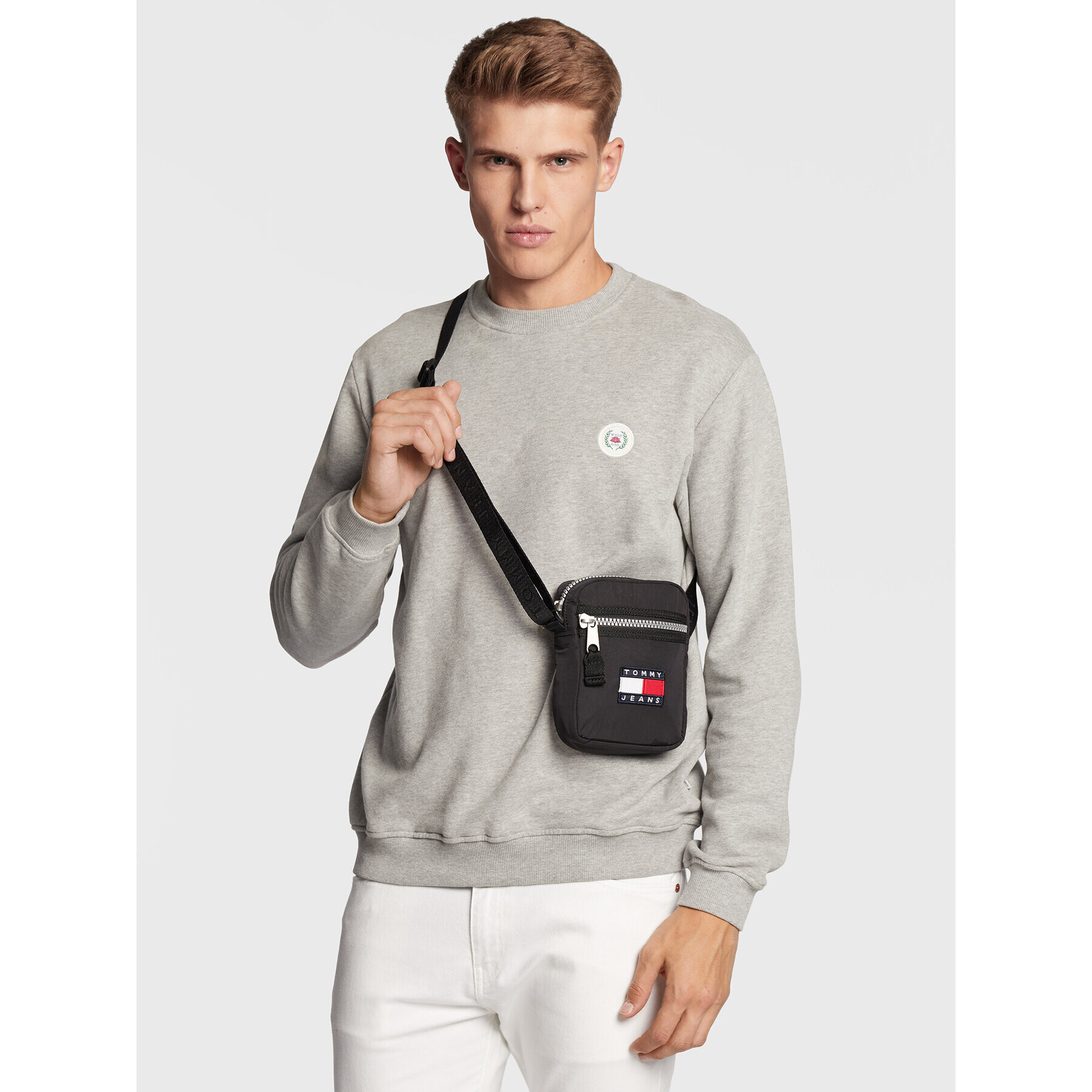 Tommy Jeans Мъжка чантичка Tjm Heritage Reporter AM0AM09587 Черен - Pepit.bg