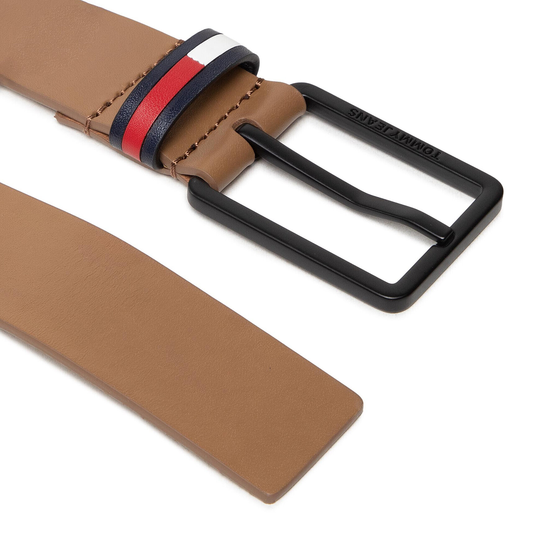 Tommy Jeans Мъжки колан Tjm Elevated Leather 3.5 AM0AM09004 Кафяв - Pepit.bg