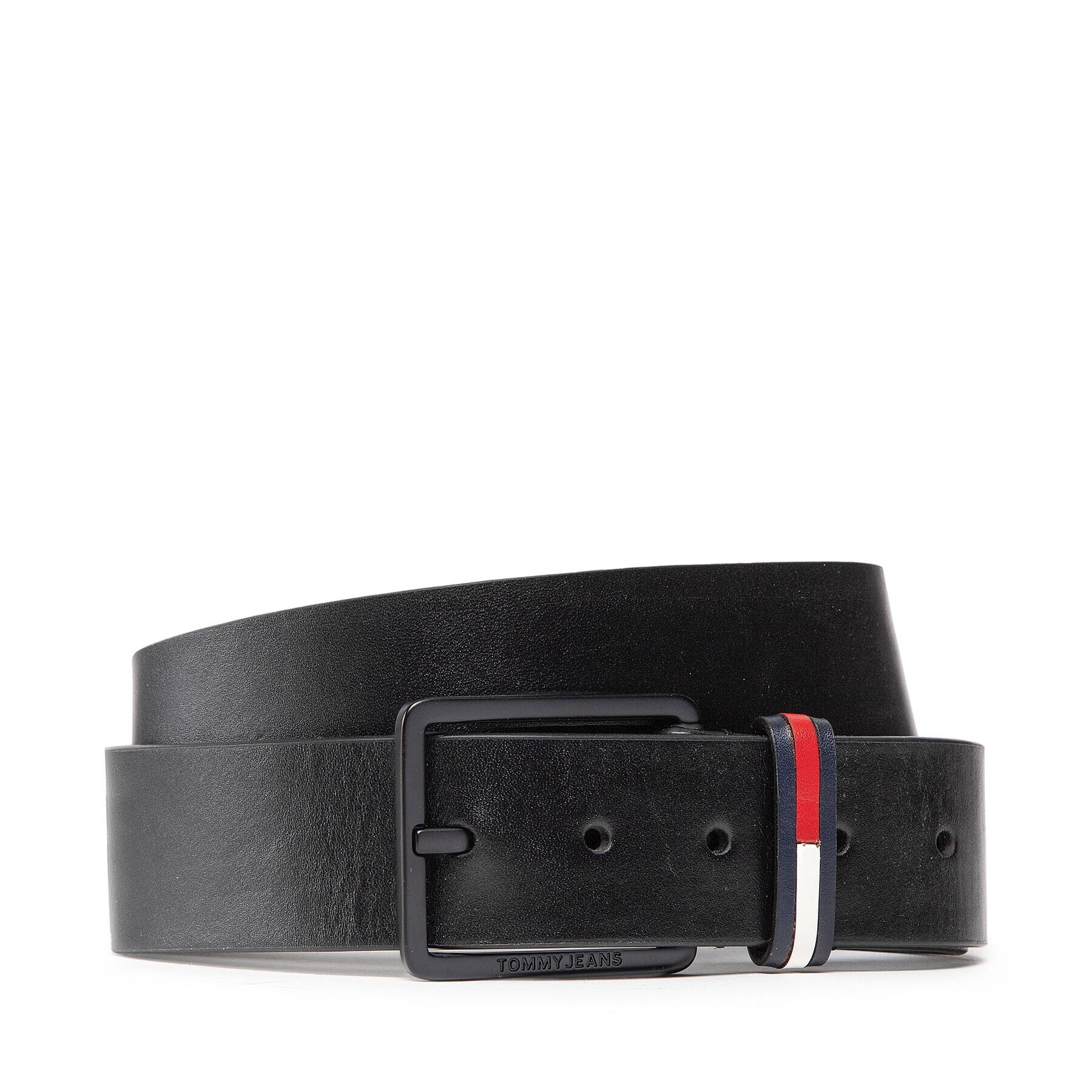 Tommy Jeans Мъжки колан Tjm Elevated Leather 4.0 AM0AM10384 Черен - Pepit.bg
