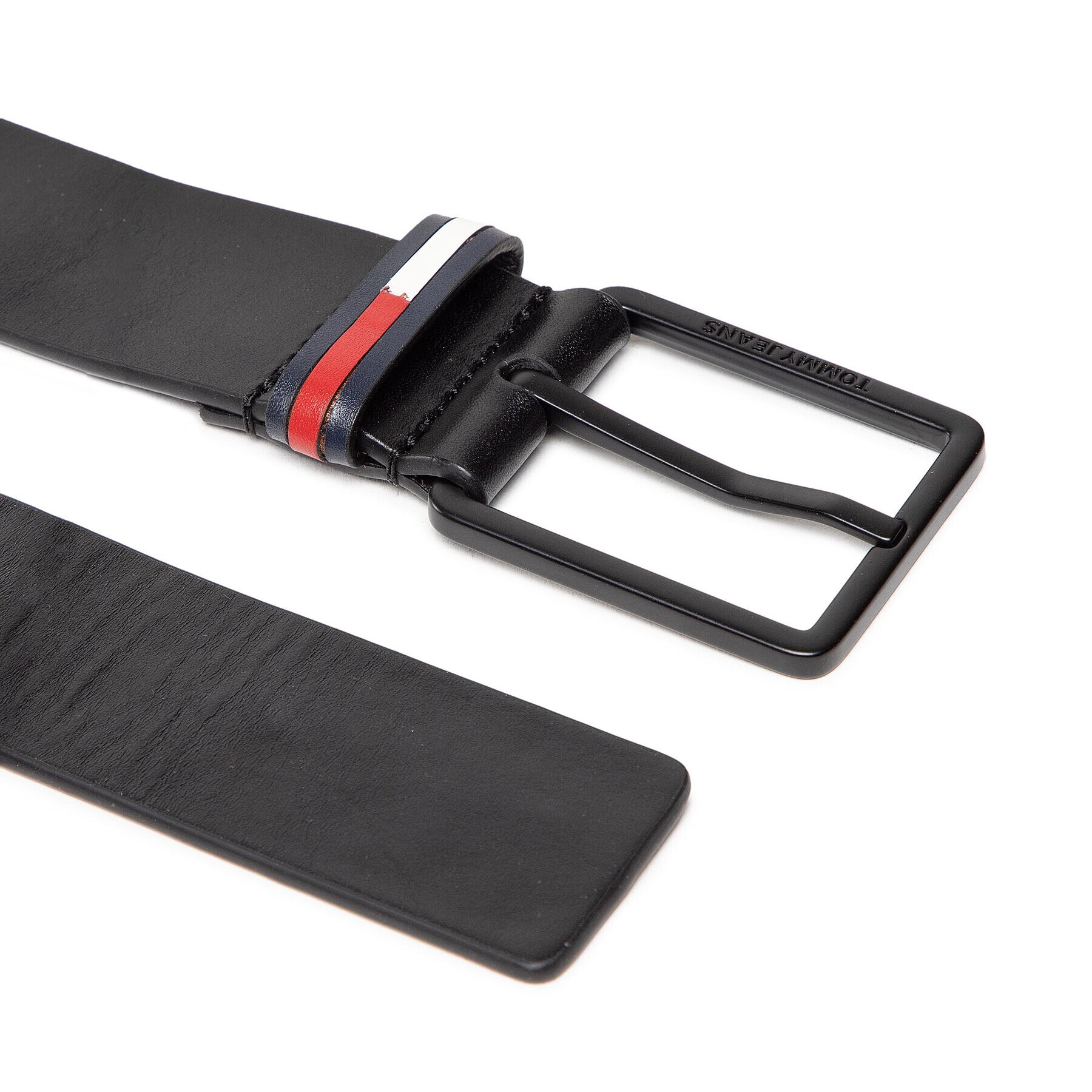 Tommy Jeans Мъжки колан Tjm Elevated Leather 4.0 AM0AM10384 Черен - Pepit.bg