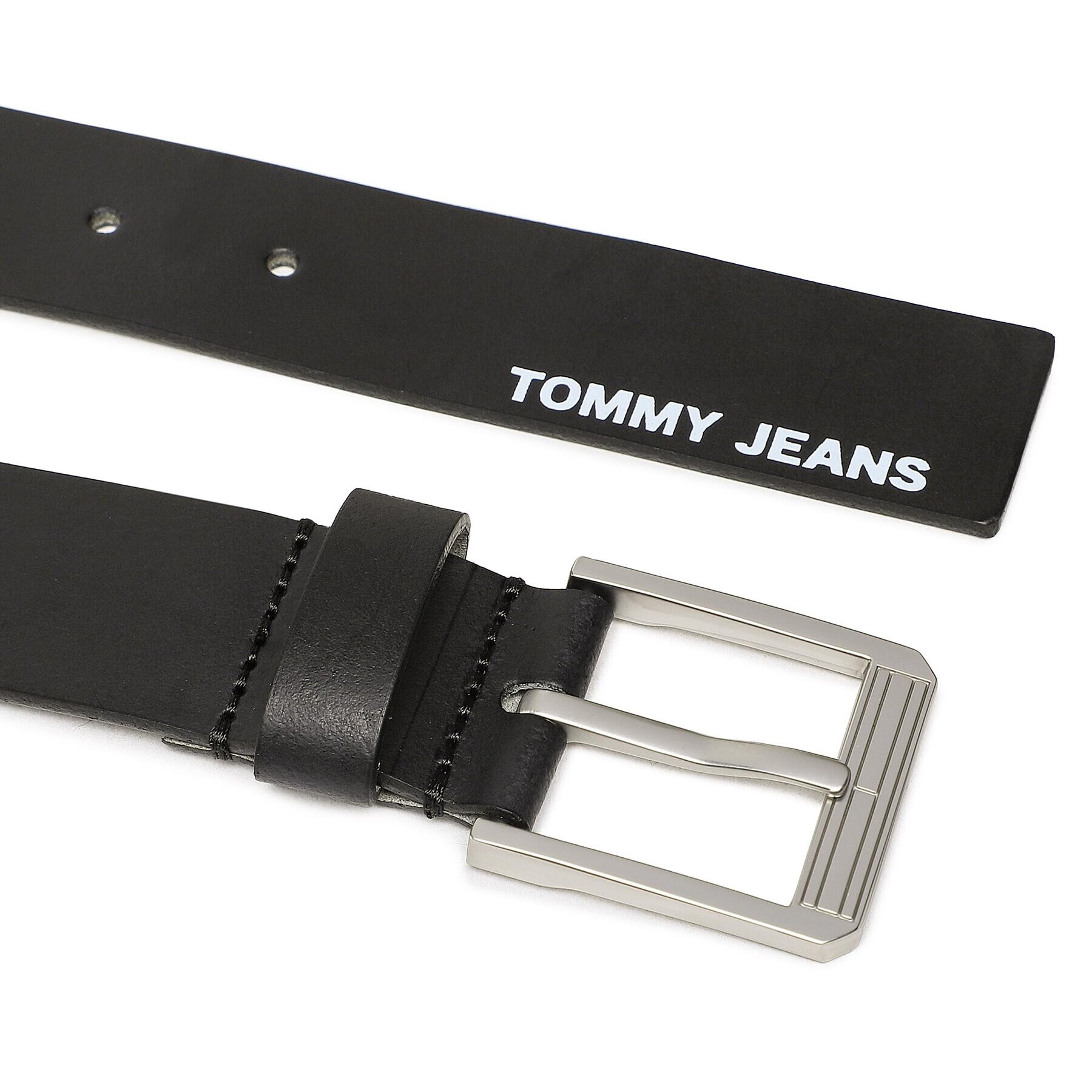 Tommy Jeans Мъжки колан Tjm Finley 3.5 AM0AM10904 Черен - Pepit.bg