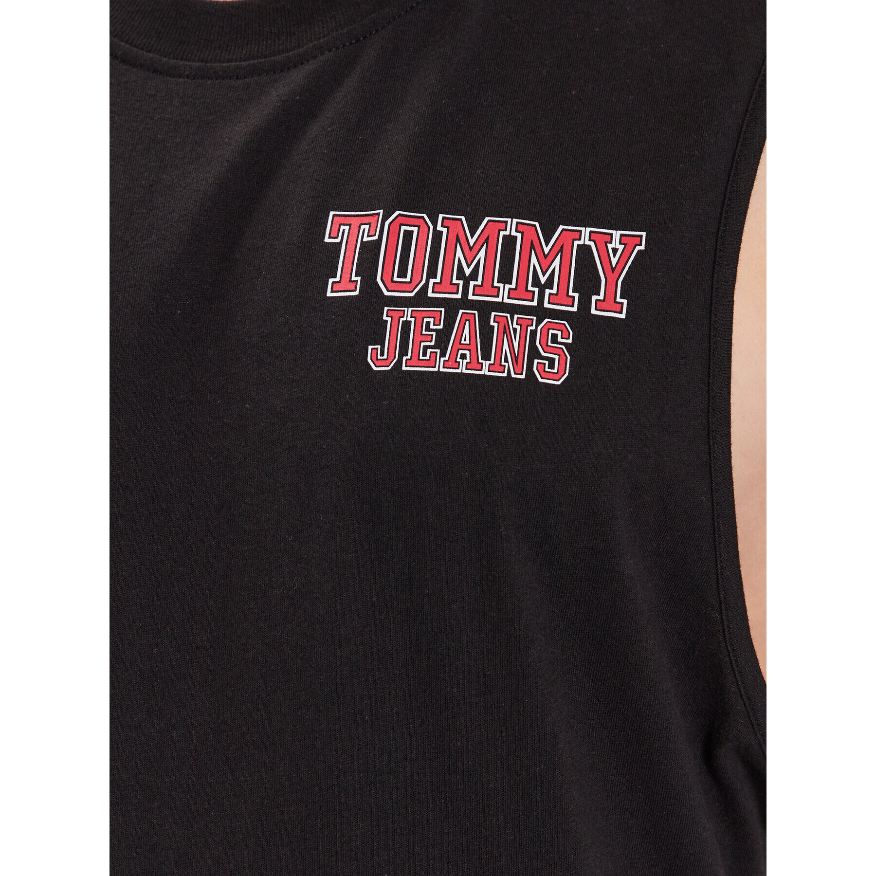 Tommy Jeans Мъжки топ Basketball DM0DM16307 Черен Relaxed Fit - Pepit.bg