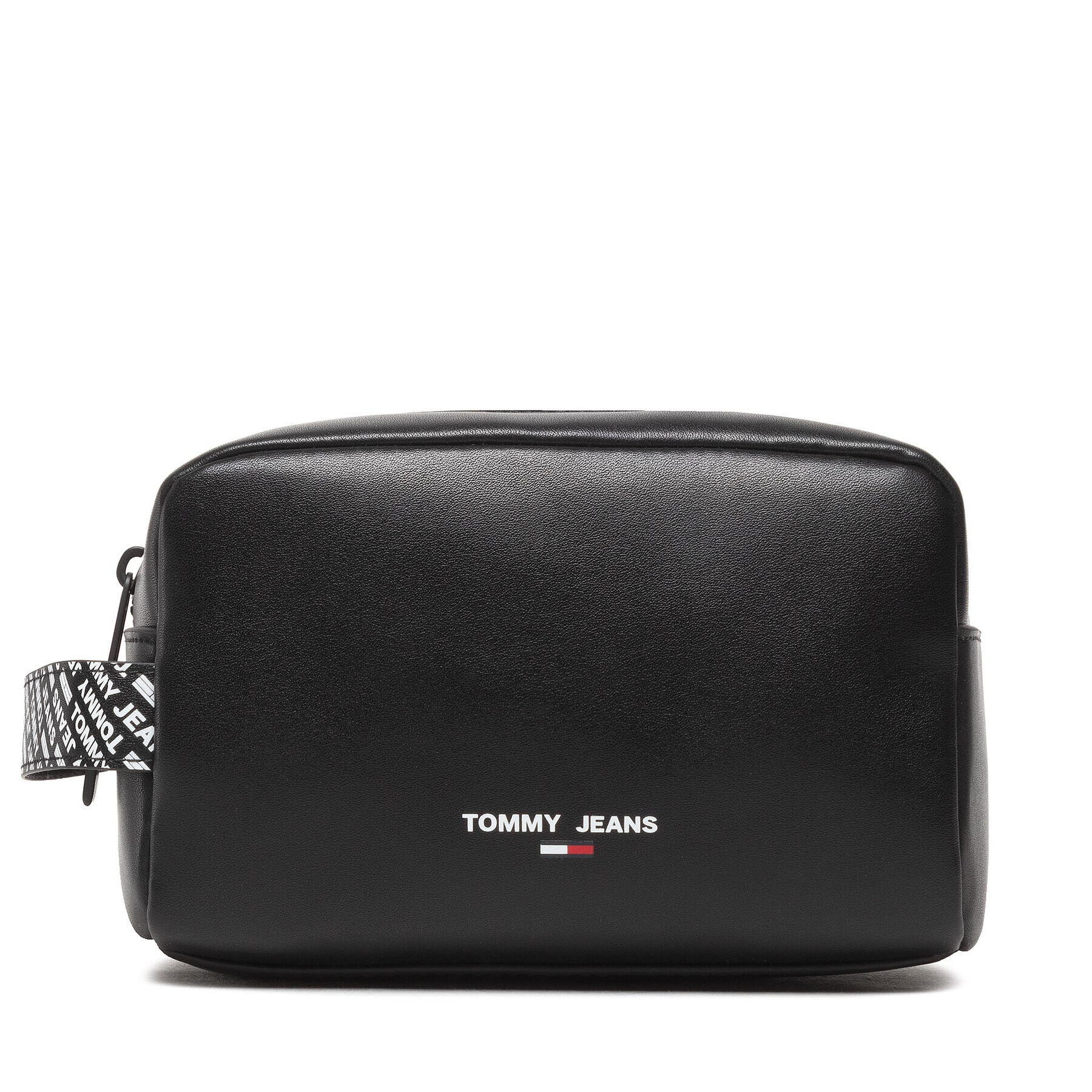 Tommy Jeans Несесер Tjm Essential Lthr Washbag AM0AM08986 Черен - Pepit.bg