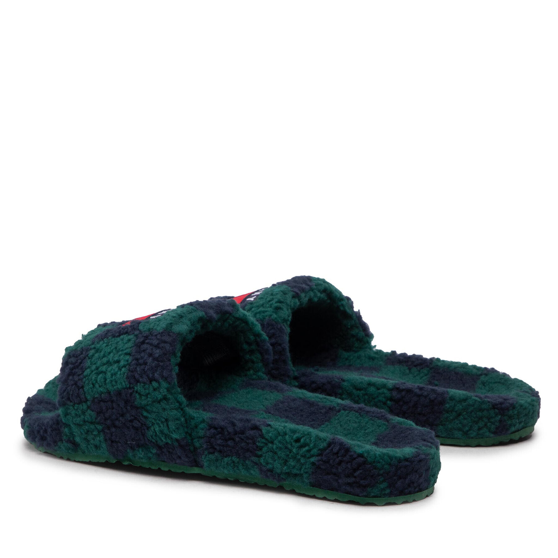 Tommy Jeans Пантофи Flag Slipper EM0EM01097 Зелен - Pepit.bg