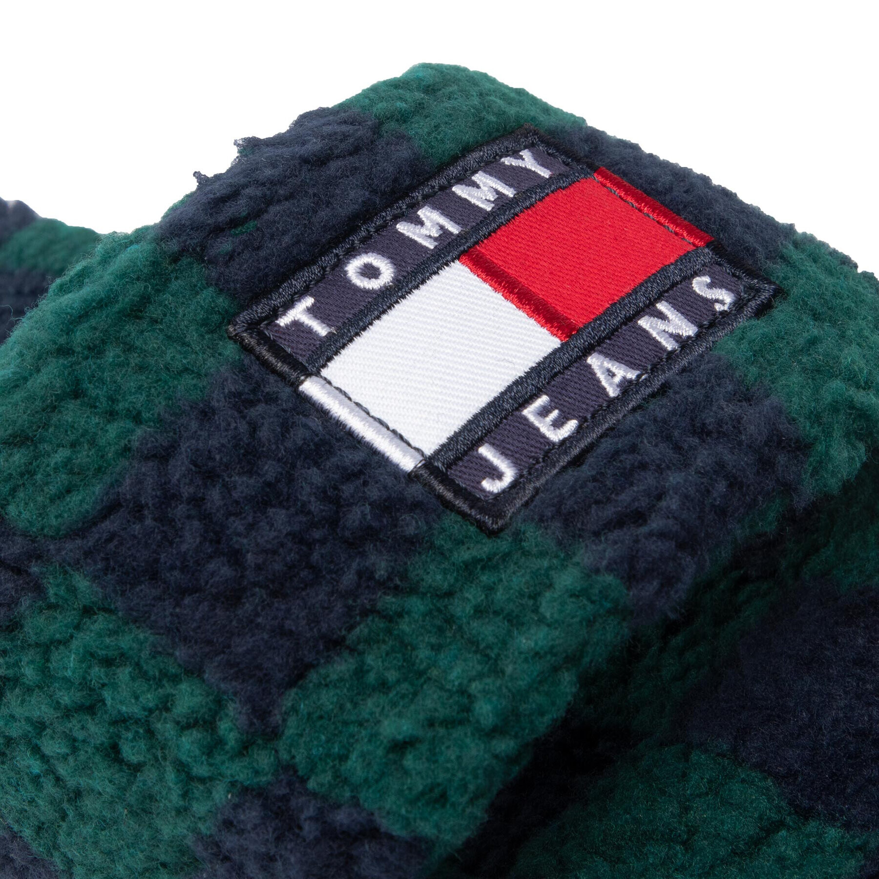 Tommy Jeans Пантофи Flag Slipper EM0EM01097 Зелен - Pepit.bg