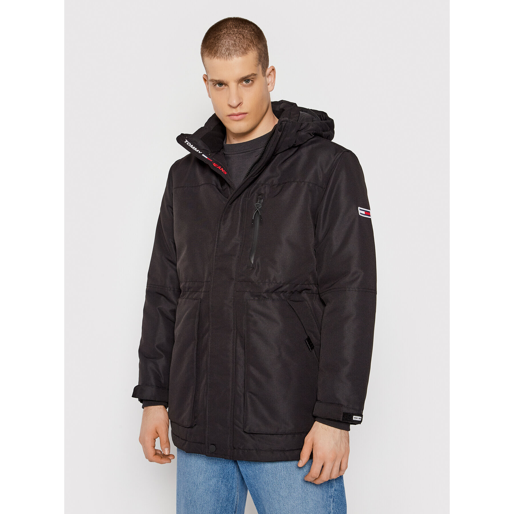 Tommy Jeans Парка Tech DM0DM11180 Черен Regular Fit - Pepit.bg