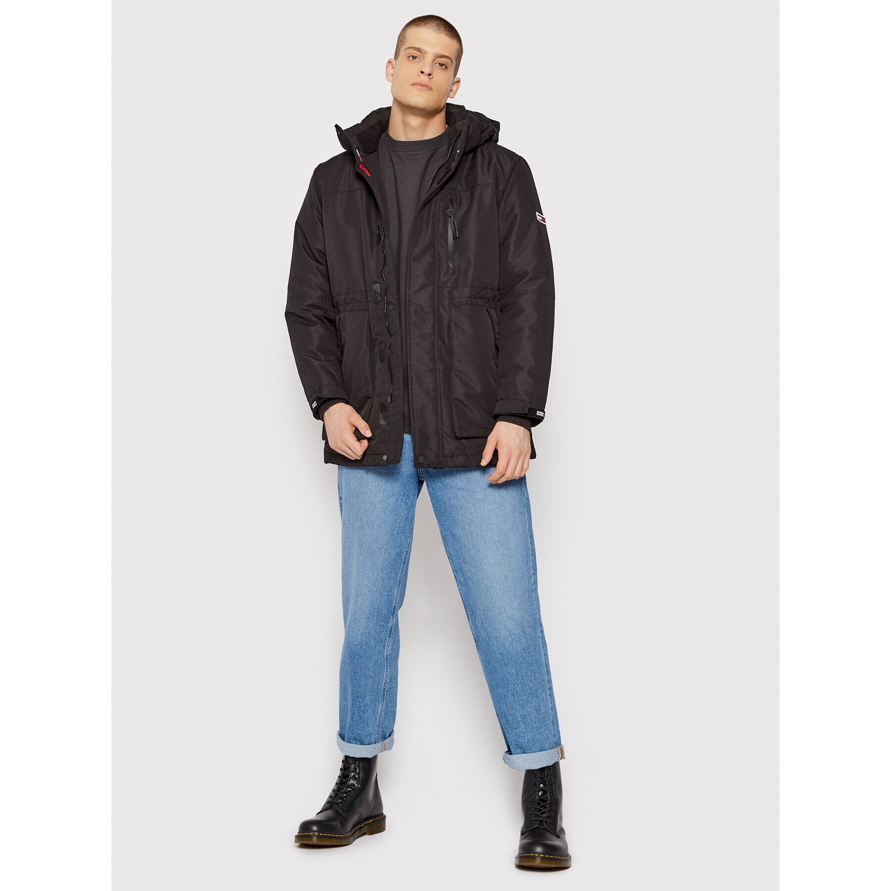 Tommy Jeans Парка Tech DM0DM11180 Черен Regular Fit - Pepit.bg