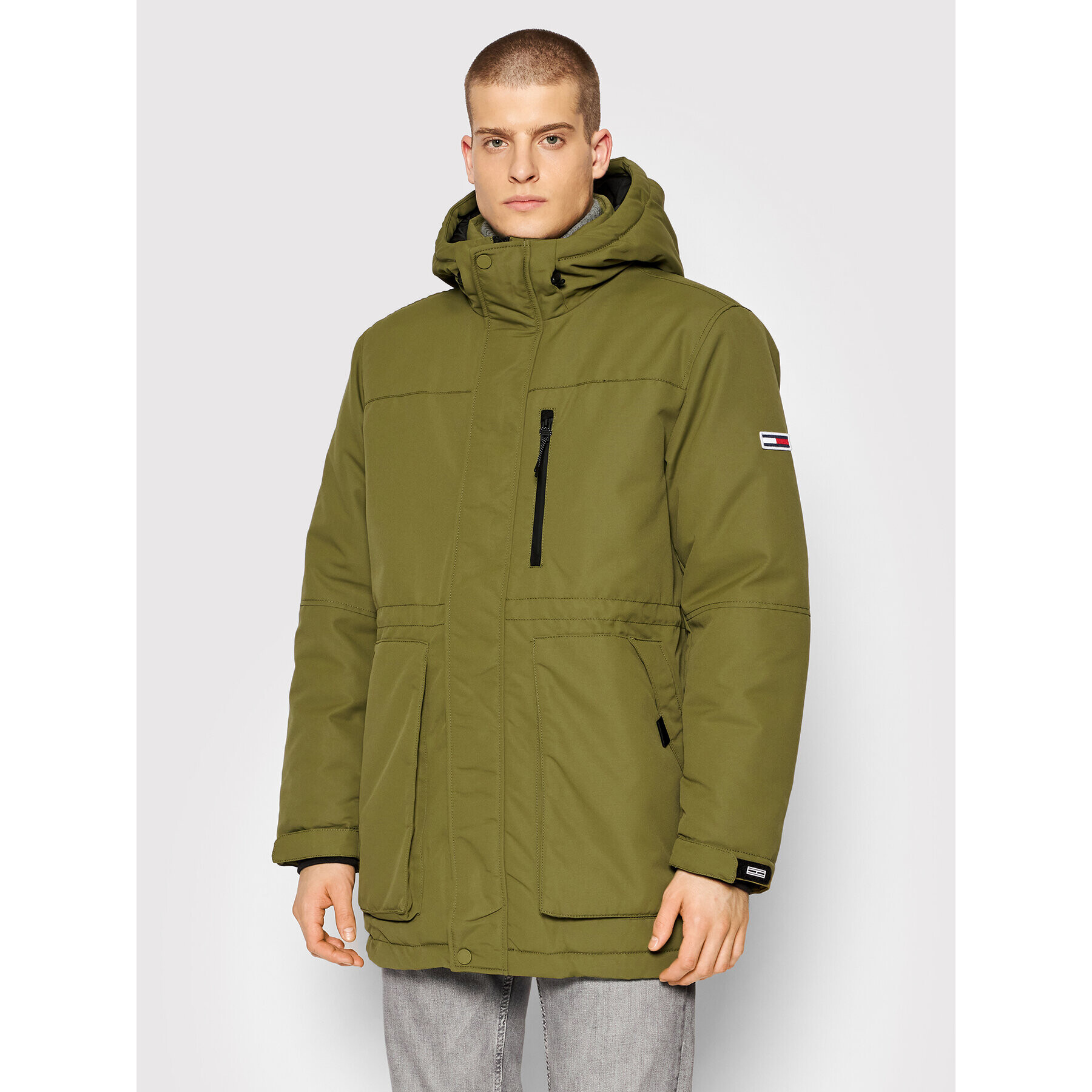 Tommy Jeans Парка Tech DM0DM11180 Зелен Regular Fit - Pepit.bg