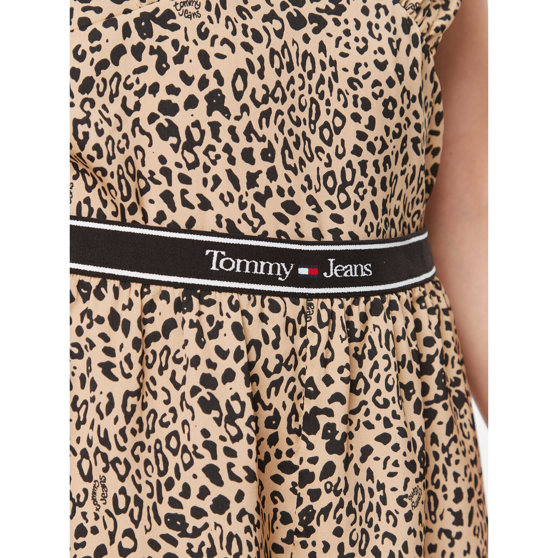 Tommy Jeans Пижама UW0UW04766 Кафяв Regular Fit - Pepit.bg