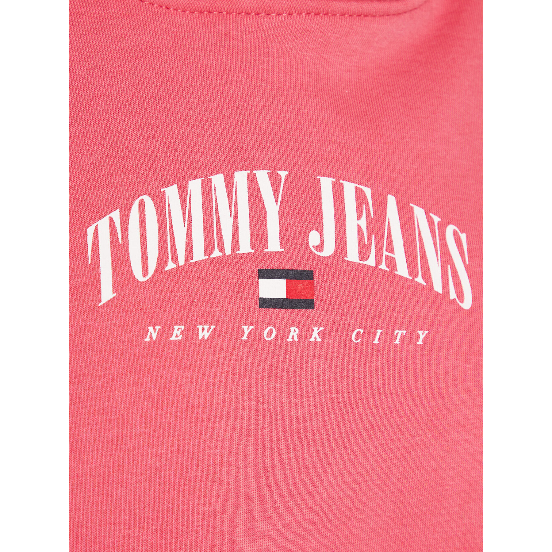 Tommy Jeans Плетена рокля Essential Logo DW0DW15066 Розов Relaxed Fit - Pepit.bg