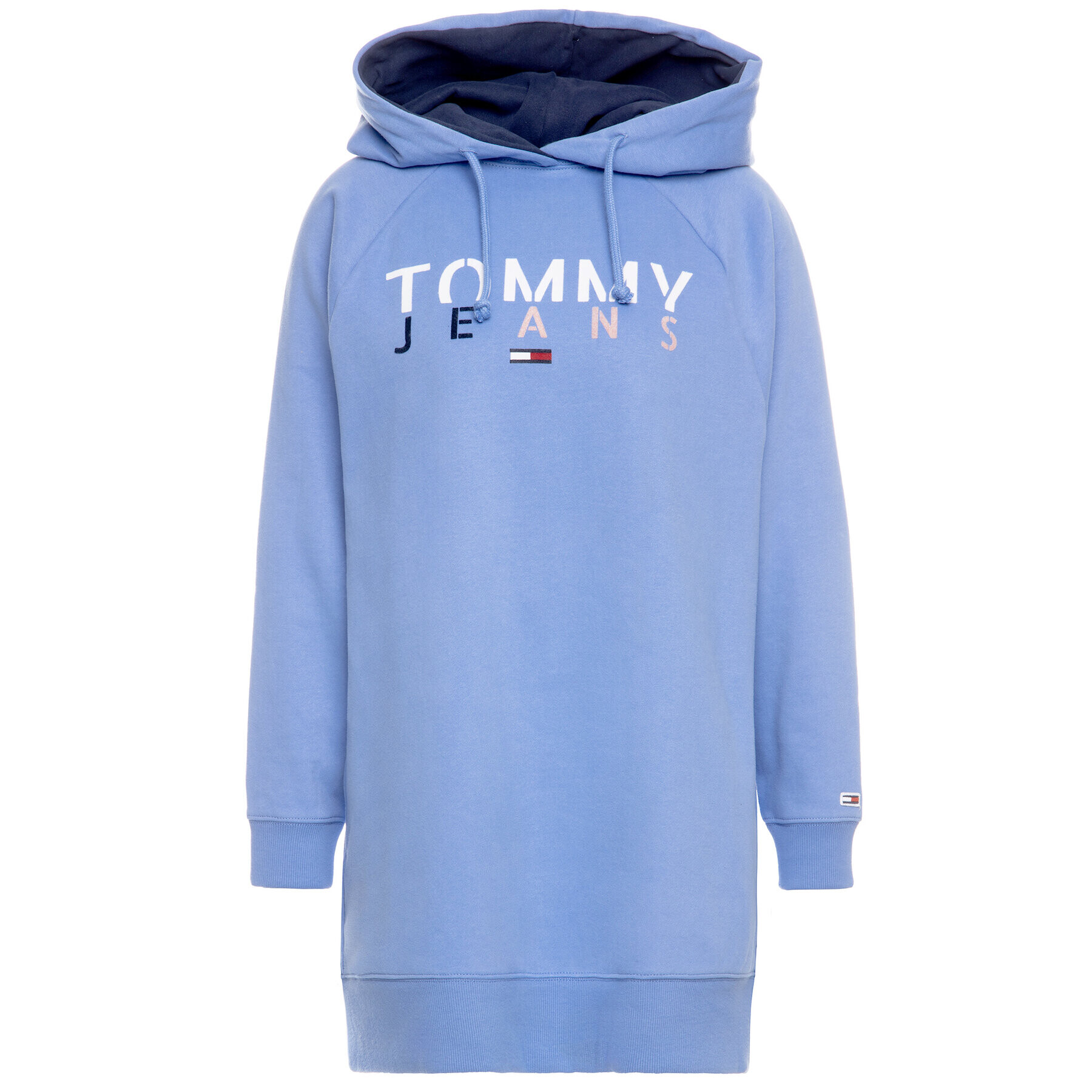 Tommy Jeans Плетена рокля Logo DW0DW07598 Син Regular Fit - Pepit.bg