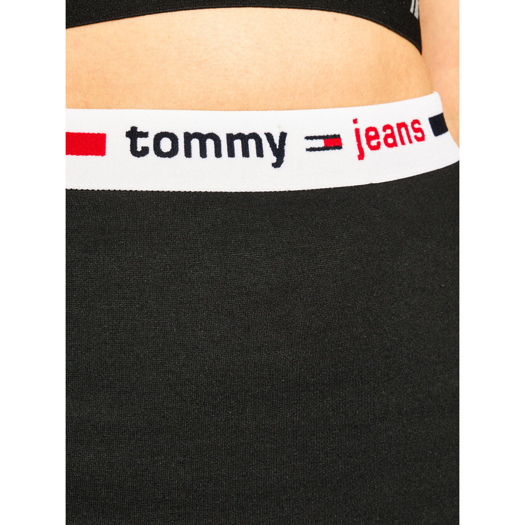 Tommy Jeans Пола тип молив Bodycon DW0DW08120 Черен Slim Fit - Pepit.bg