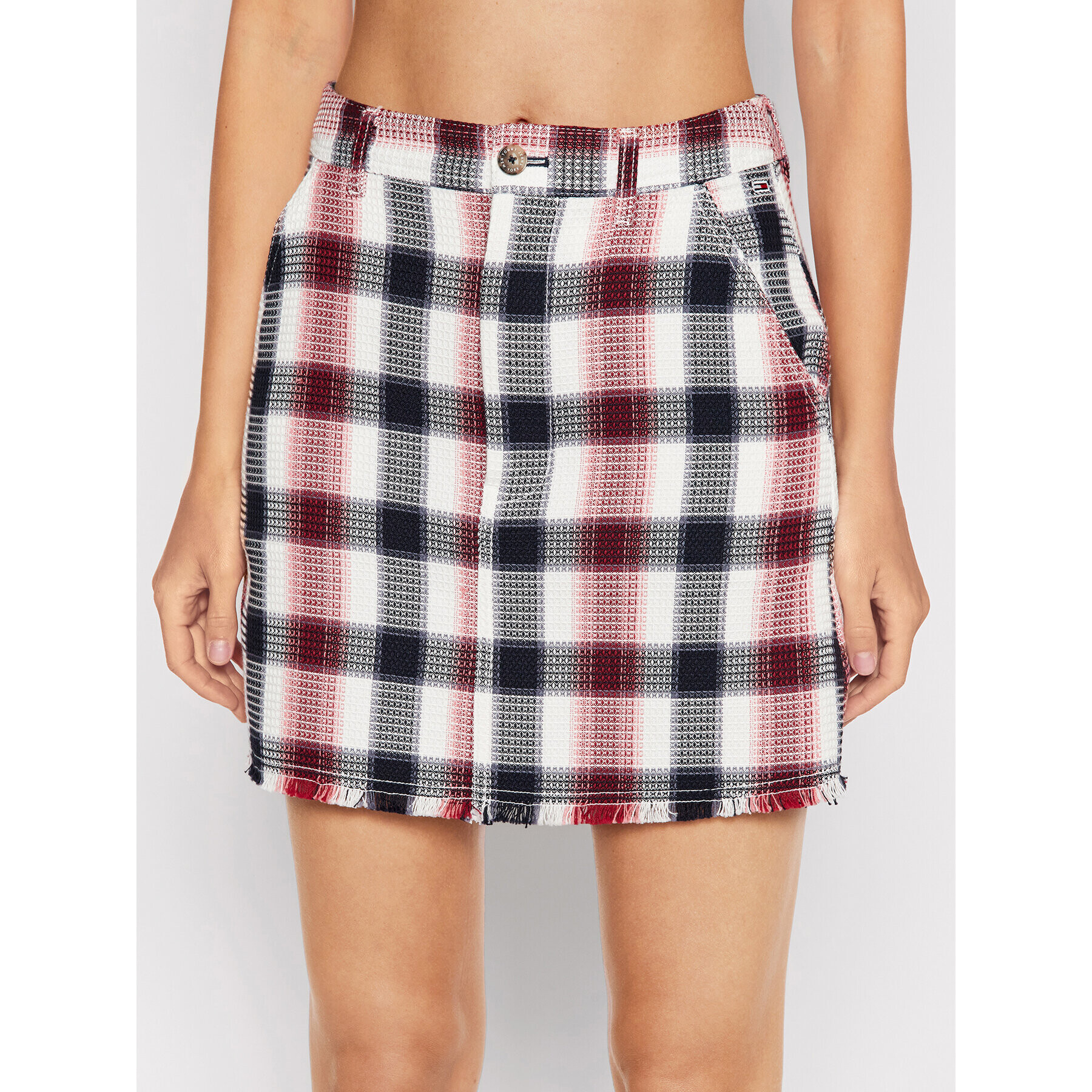 Tommy Jeans Пола тип трапец Waffle DW0DW11916 Цветен Regular Fit - Pepit.bg