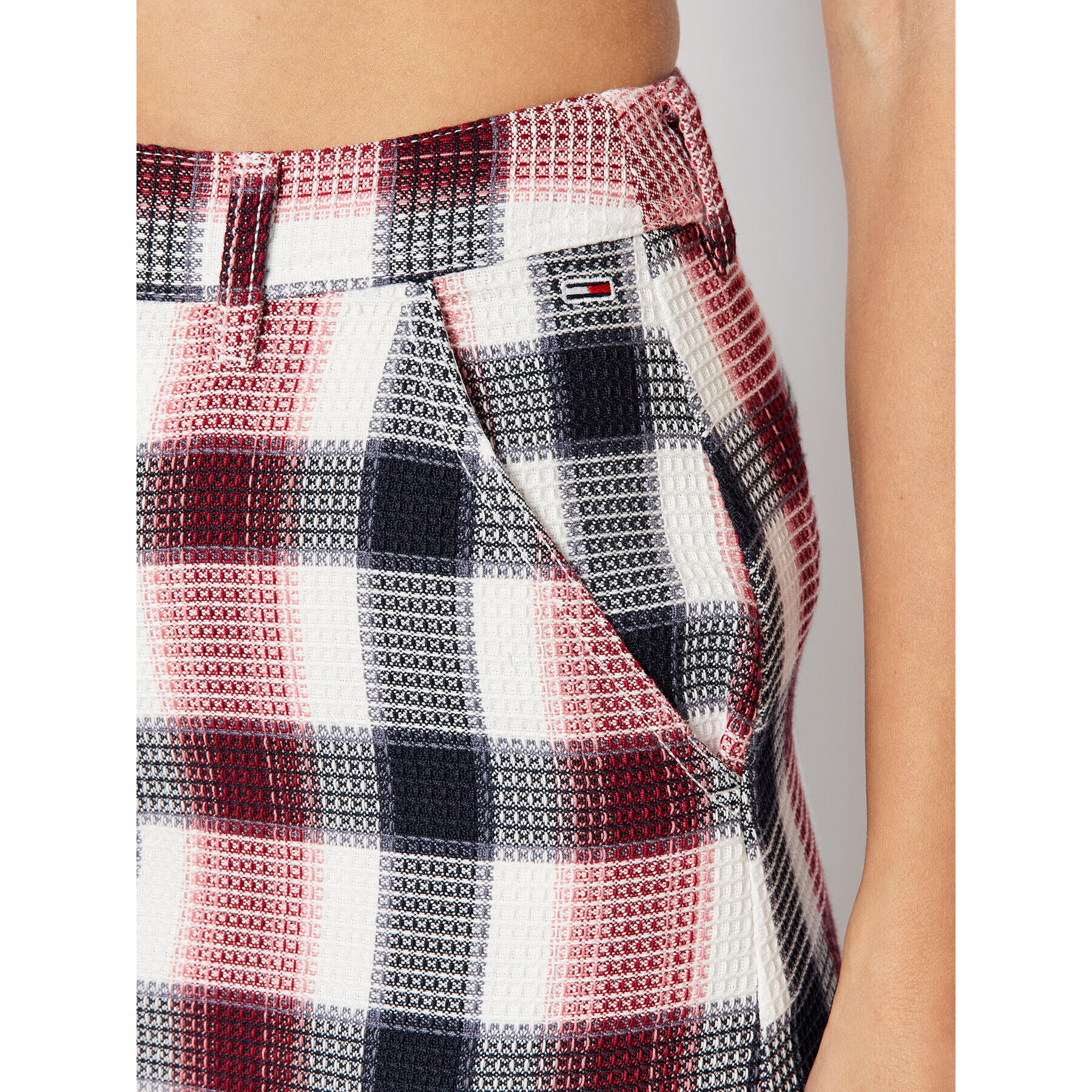 Tommy Jeans Пола тип трапец Waffle DW0DW11916 Цветен Regular Fit - Pepit.bg