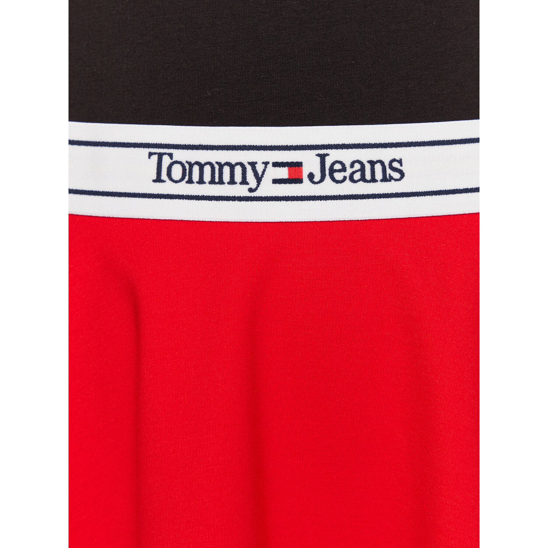 Tommy Jeans Пола тип трапец Logo DW0DW14970 Червен Regular Fit - Pepit.bg