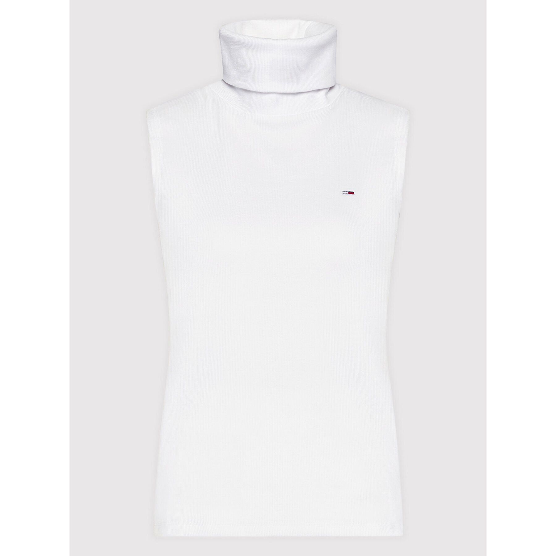 Tommy Jeans Поло DW0DW11731 Бял Slim Fit - Pepit.bg