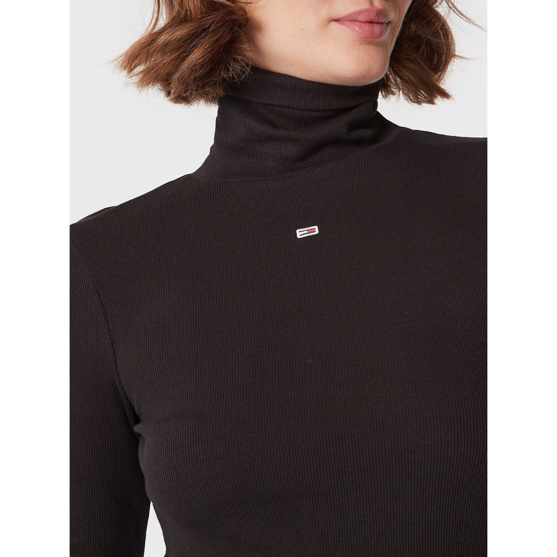 Tommy Jeans Поло Essential DW0DW14880 Черен Slim Fit - Pepit.bg