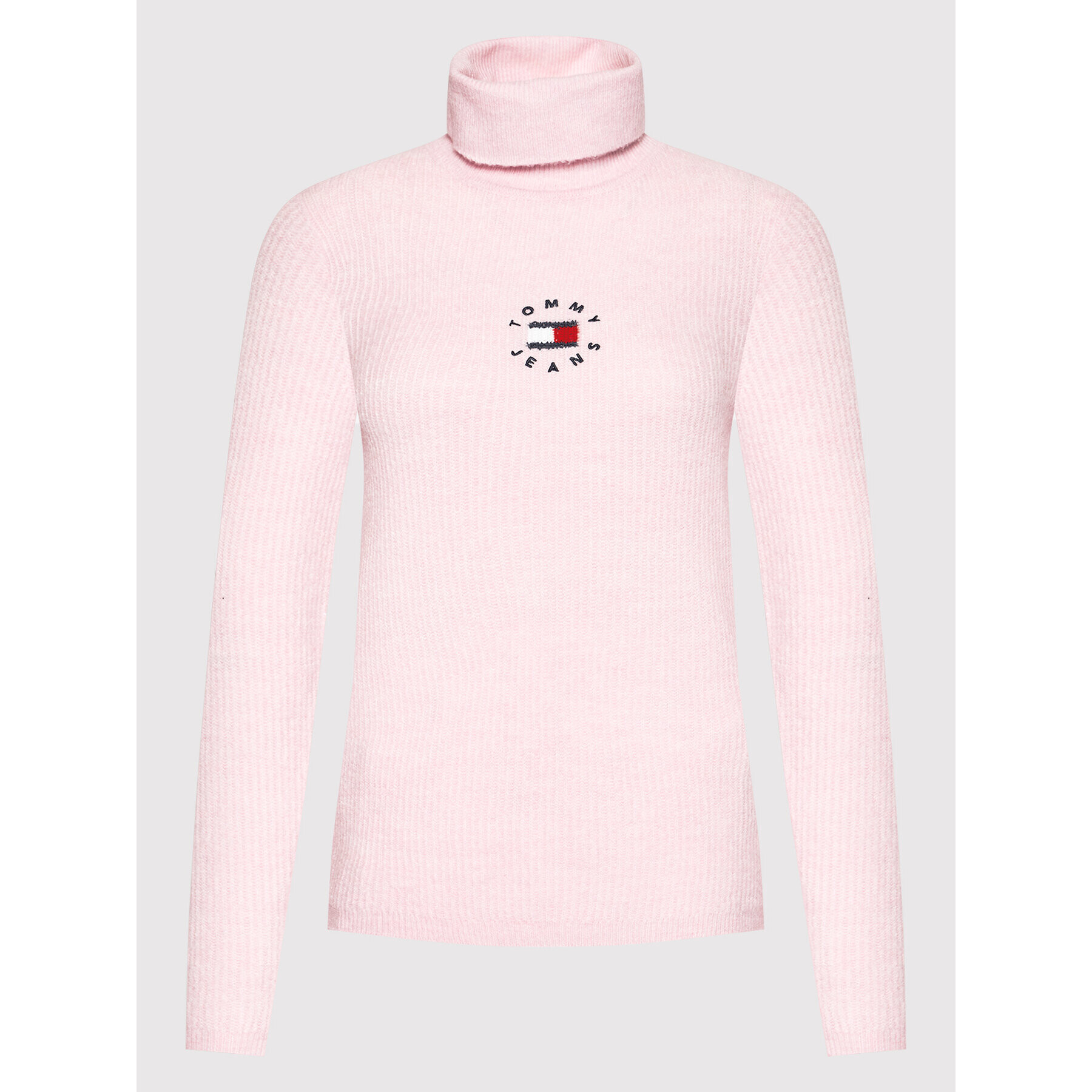 Tommy Jeans Поло Tiny DW0DW10994 Розов Regular Fit - Pepit.bg