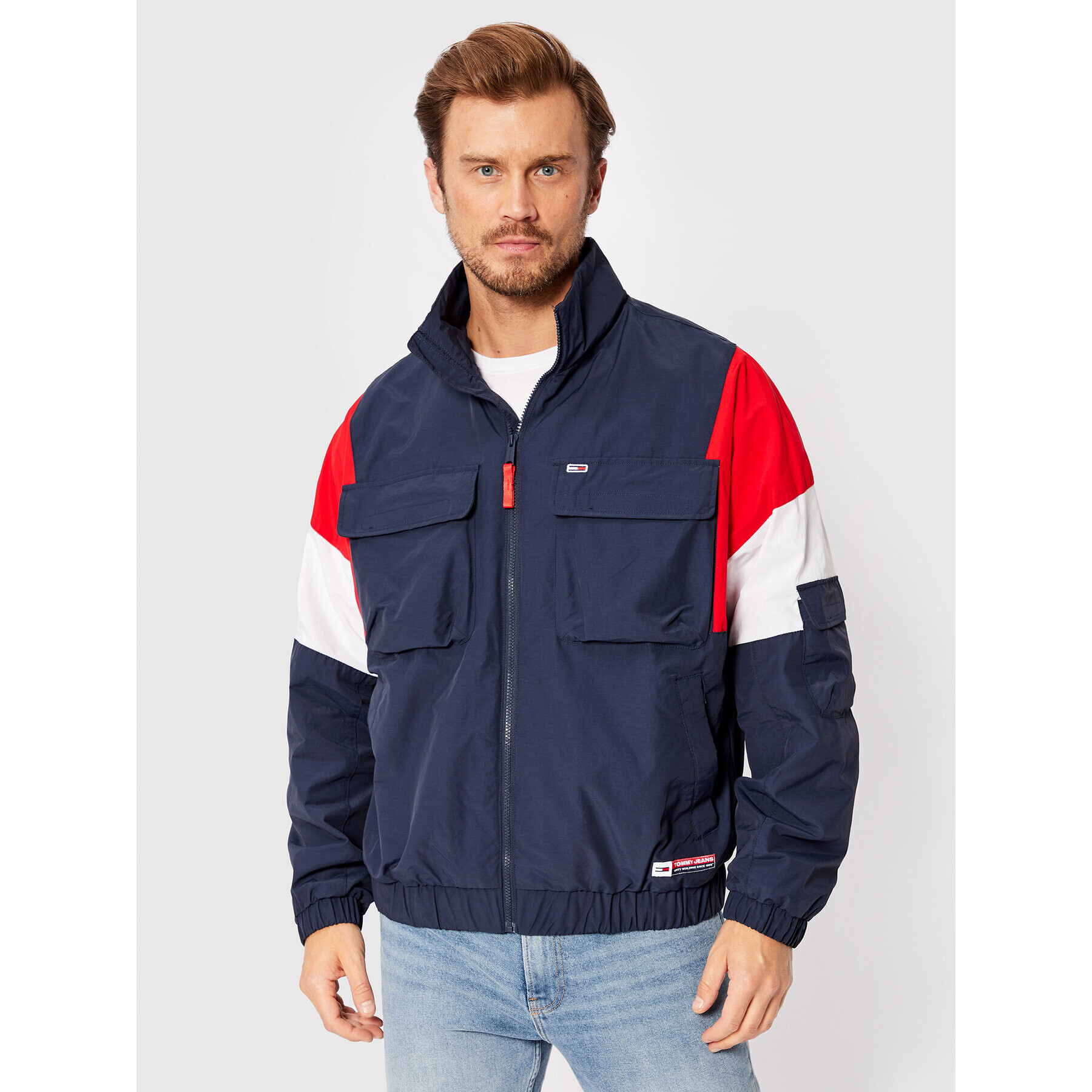 Tommy Jeans Преходно яке Tjm Archive DM0DM13058 Тъмносин Relaxed Fit - Pepit.bg