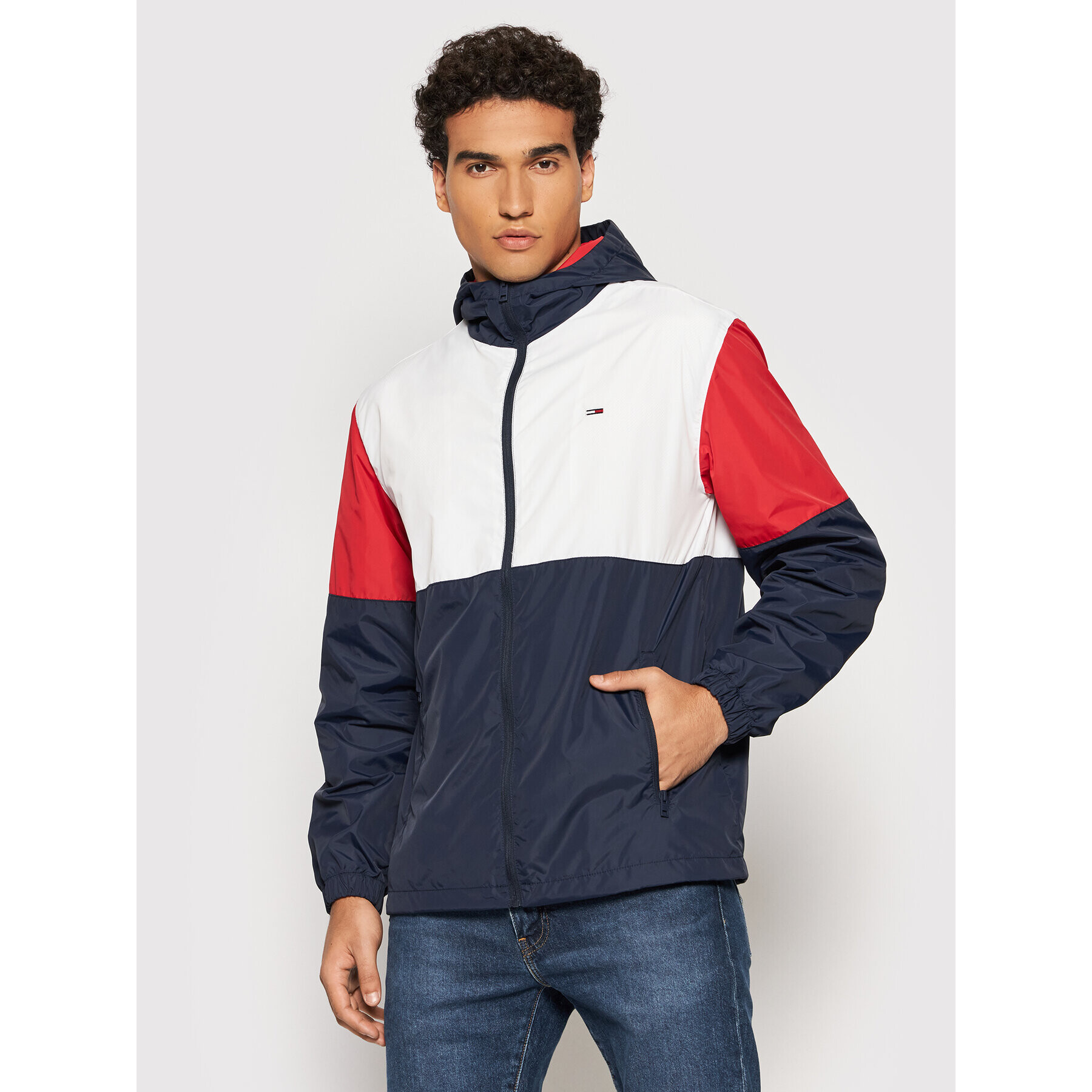 Tommy Jeans Преходно яке Tjm Colorblock DM0DM10165 Цветен Regular Fit - Pepit.bg