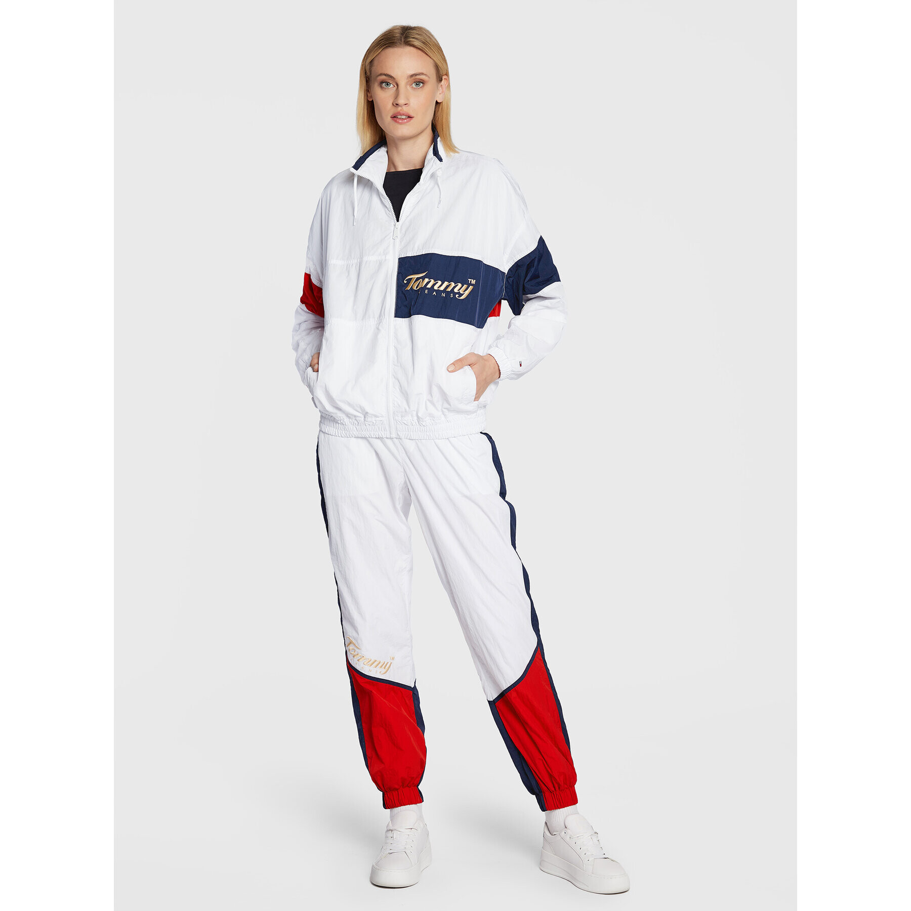 Tommy Jeans Преходно яке Archive Statement DW0DW13754 Бял Relaxed Fit - Pepit.bg